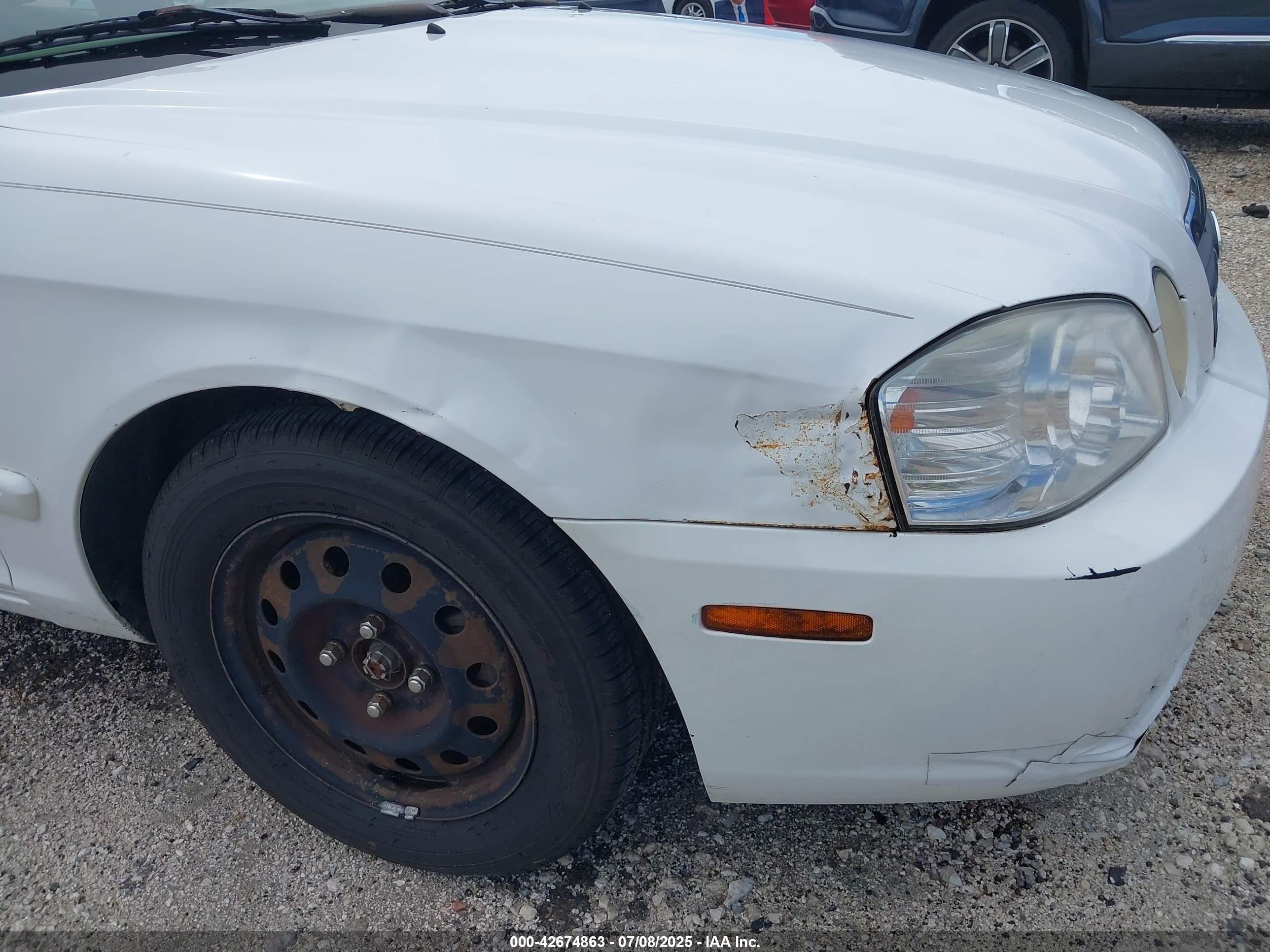 2005 Kia Optima Ex/lx White vin: KNAGD126755382111