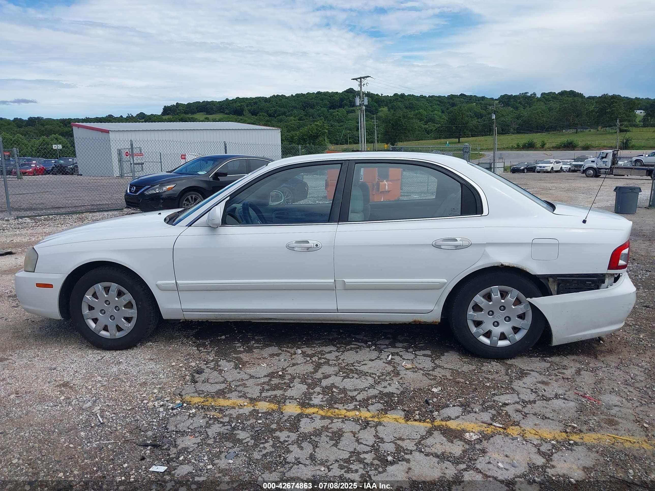 2005 Kia Optima Ex/lx White vin: KNAGD126755382111