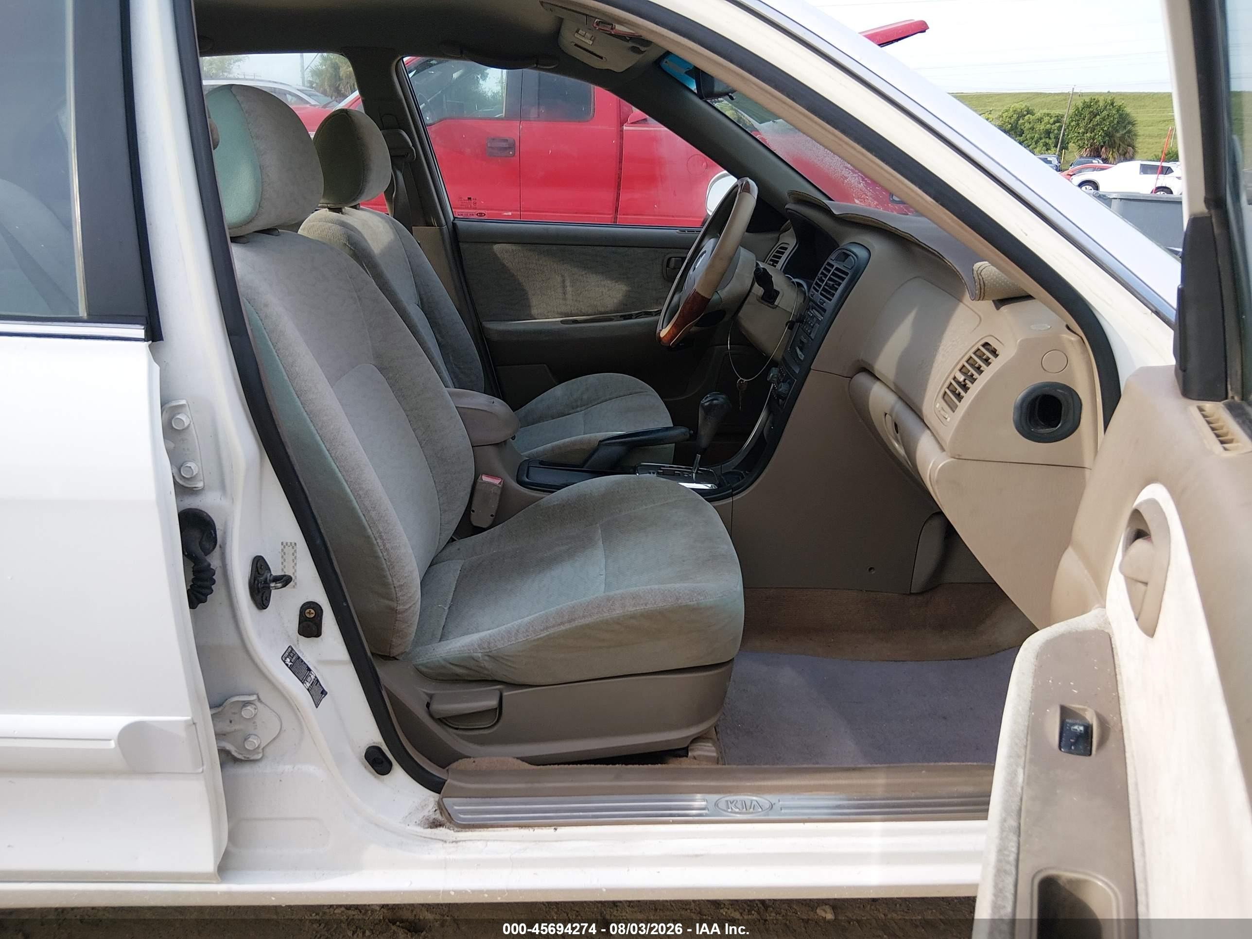 2005 Kia Optima Ex/lx White vin: KNAGD126755406794