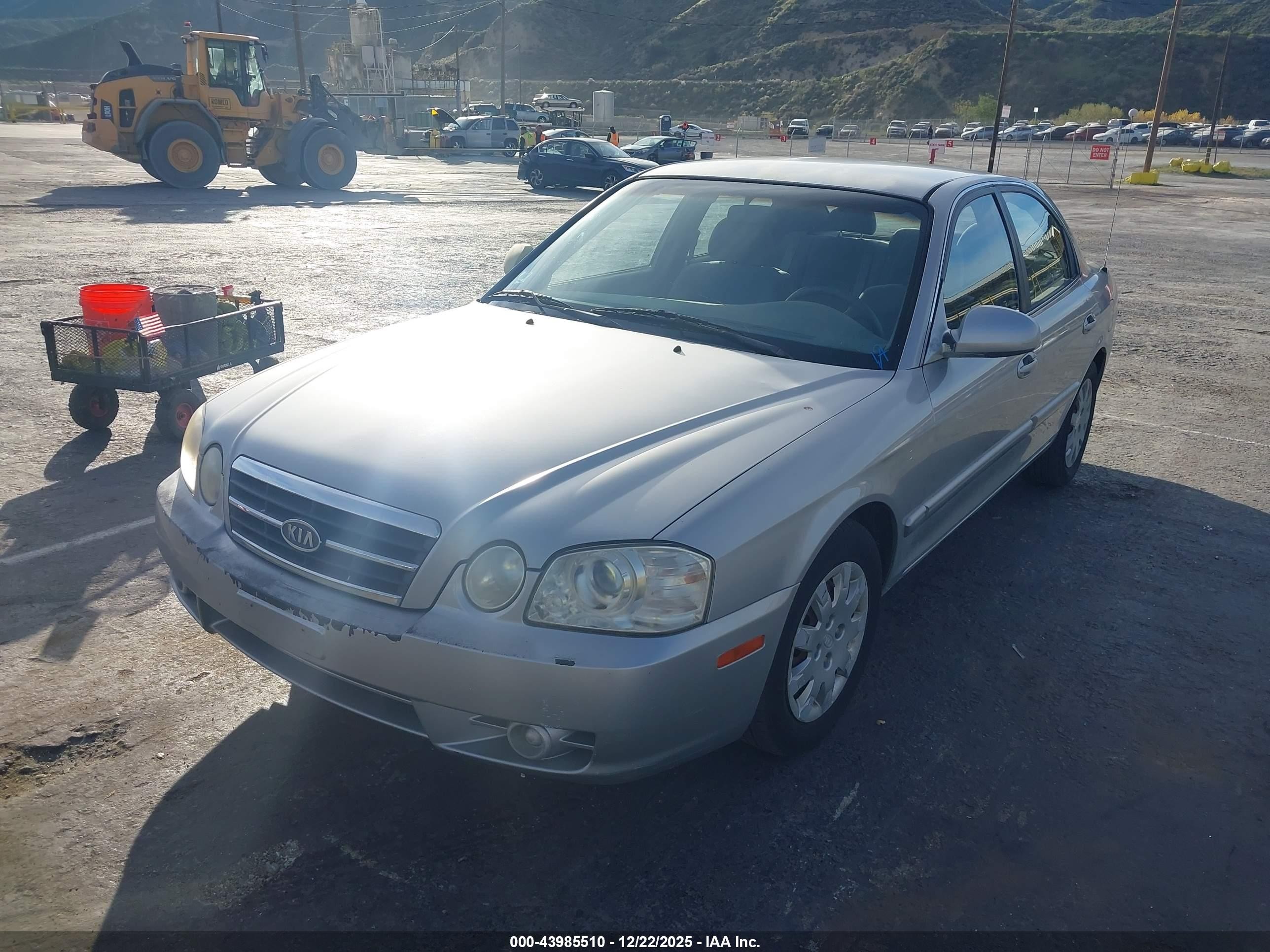2005 Kia Optima Ex/lx Silver vin: KNAGD126755426382