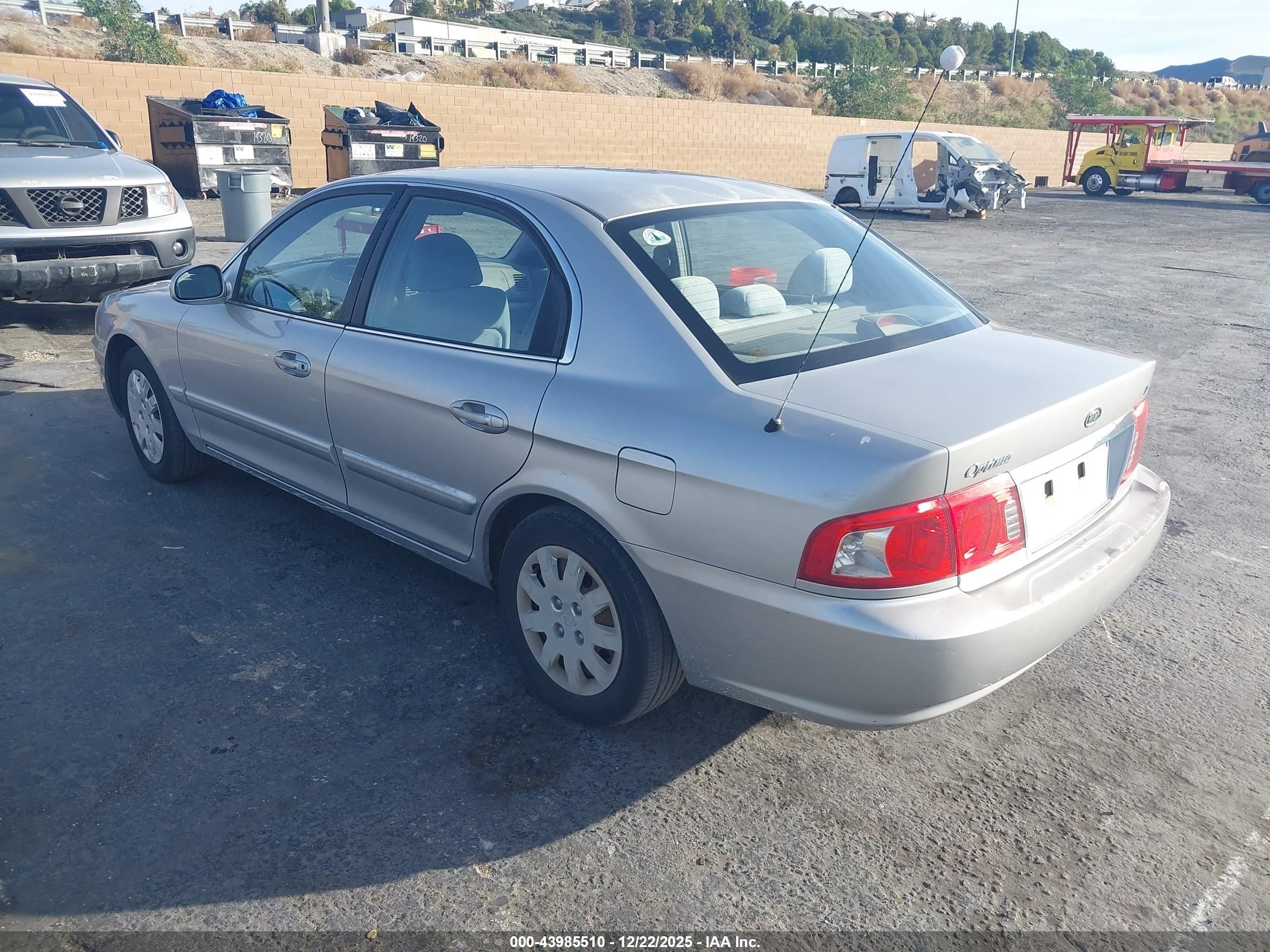 2005 Kia Optima Ex/lx Silver vin: KNAGD126755426382