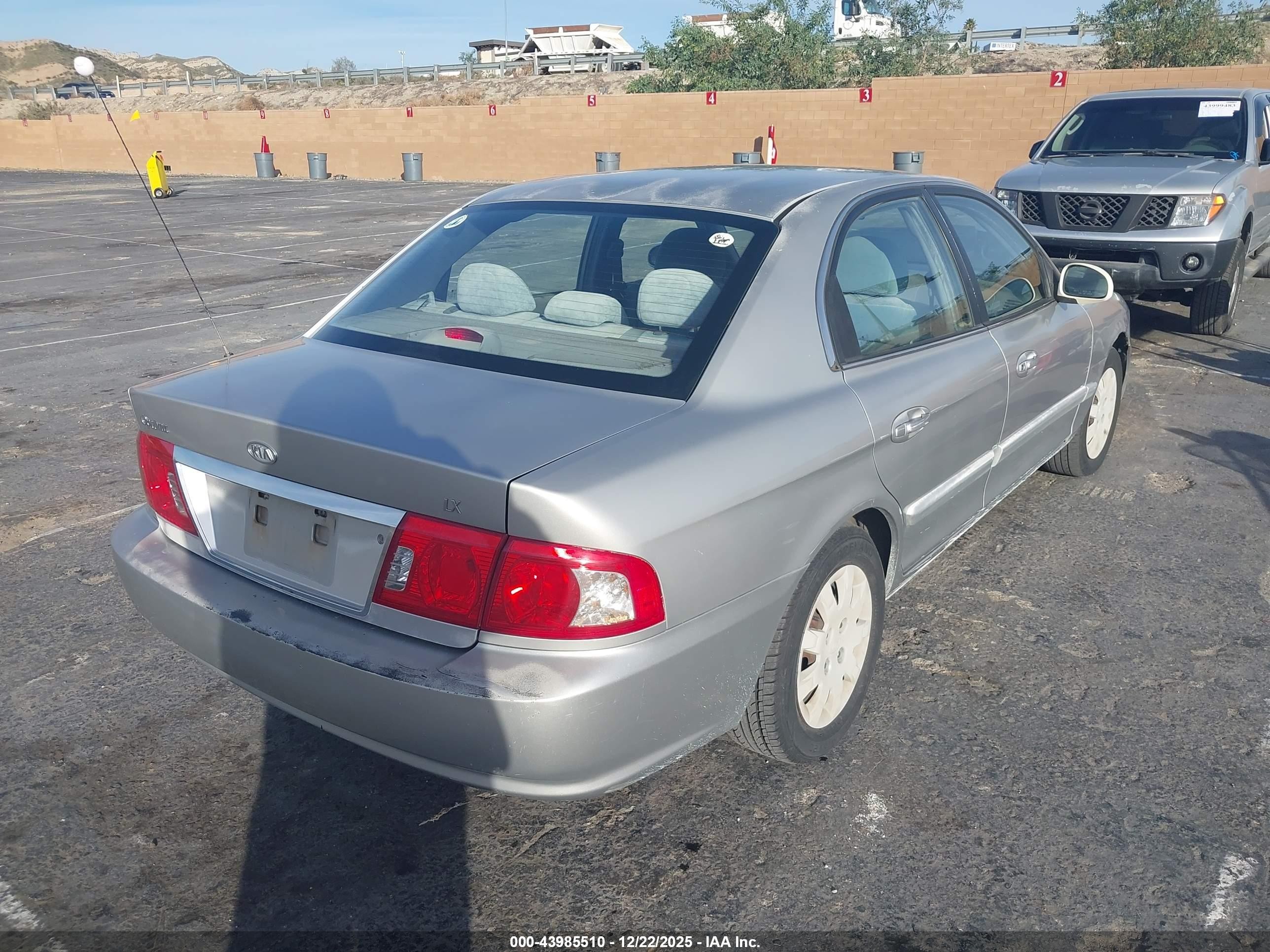 2005 Kia Optima Ex/lx Silver vin: KNAGD126755426382
