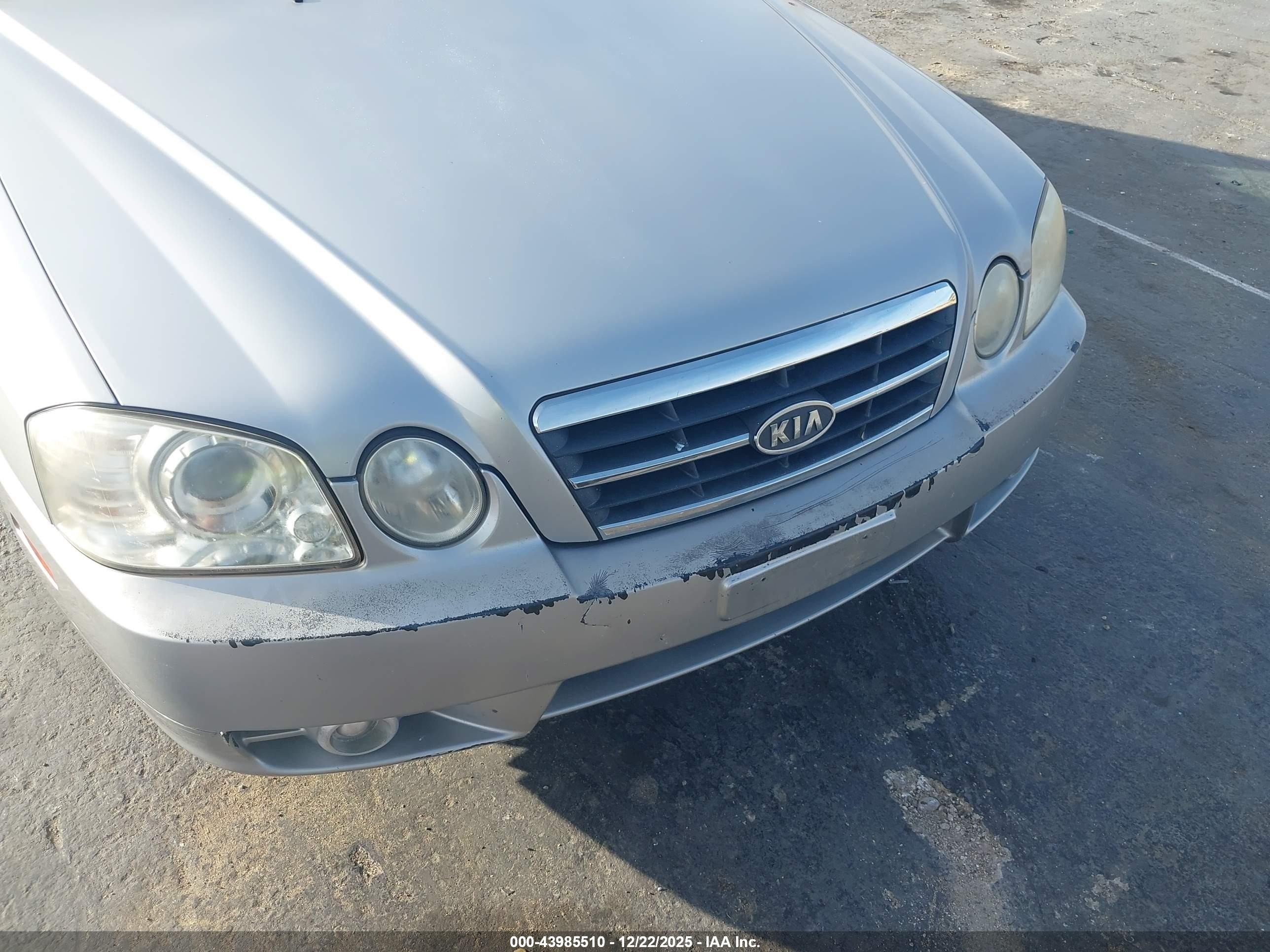 2005 Kia Optima Ex/lx Silver vin: KNAGD126755426382