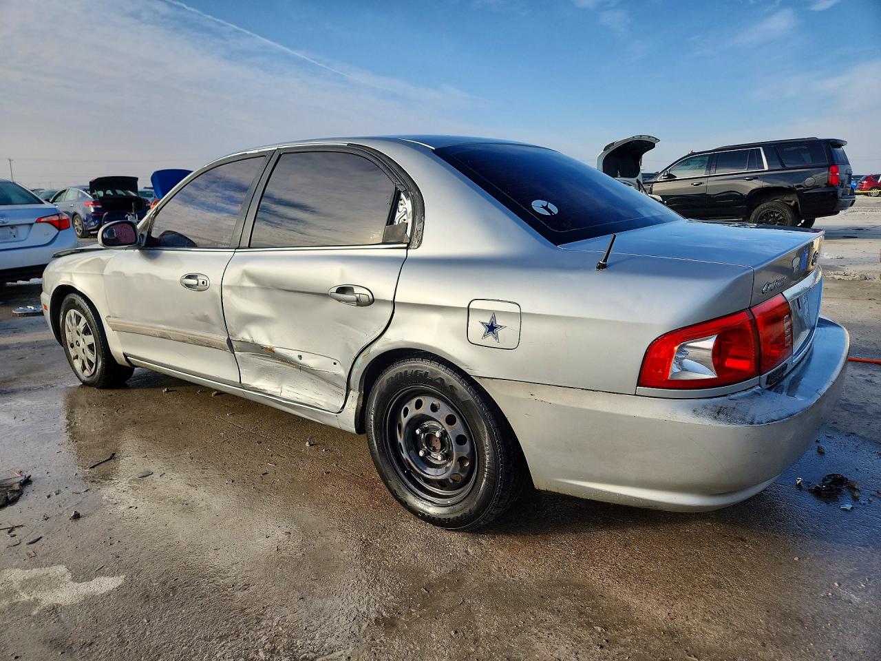 2005 Kia Optima Lx Silver vin: KNAGD126755435762