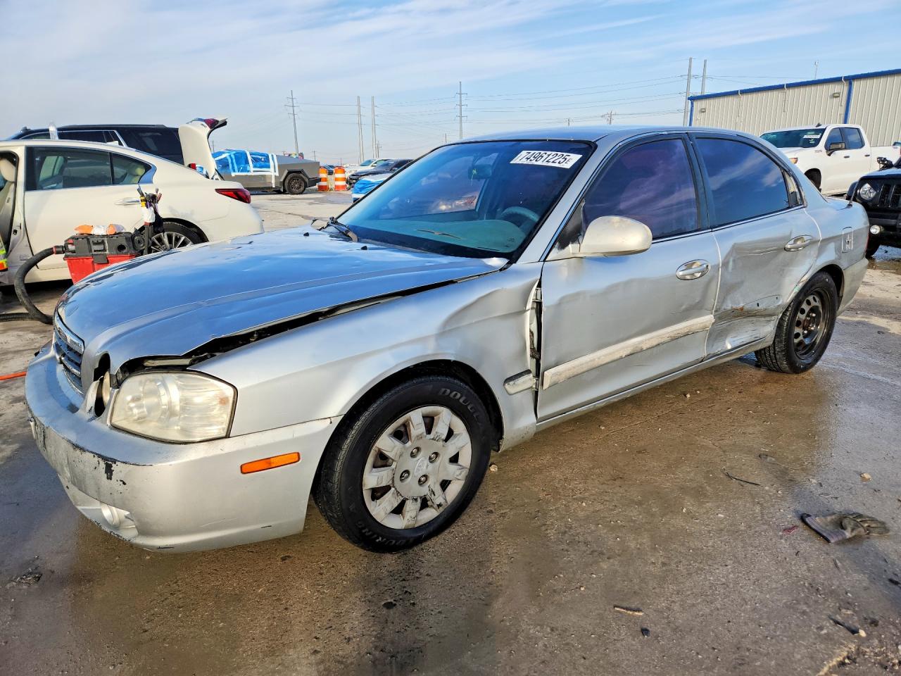 2005 Kia Optima Lx Silver vin: KNAGD126755435762