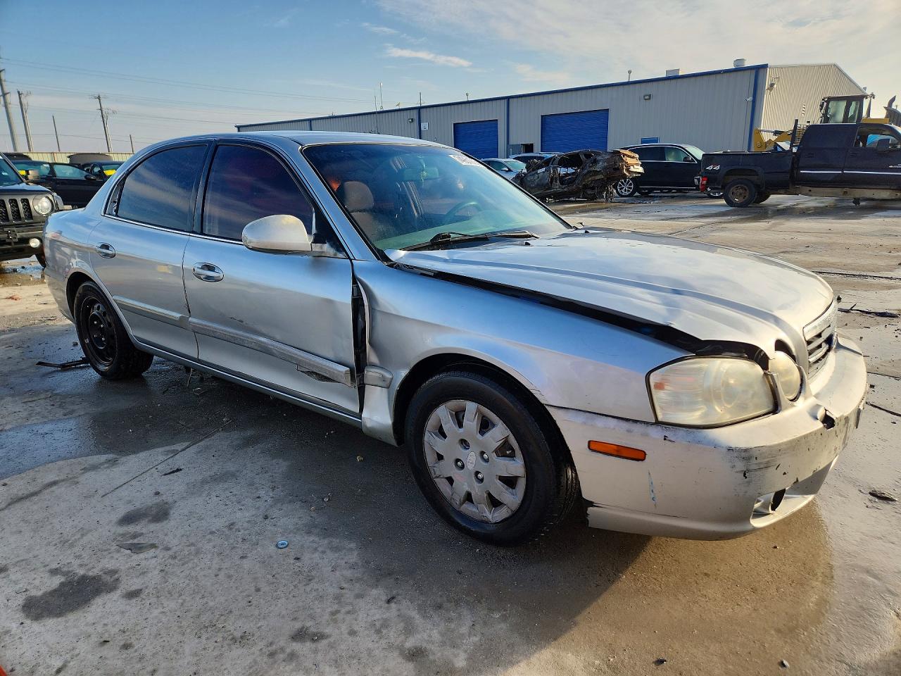 2005 Kia Optima Lx Silver vin: KNAGD126755435762