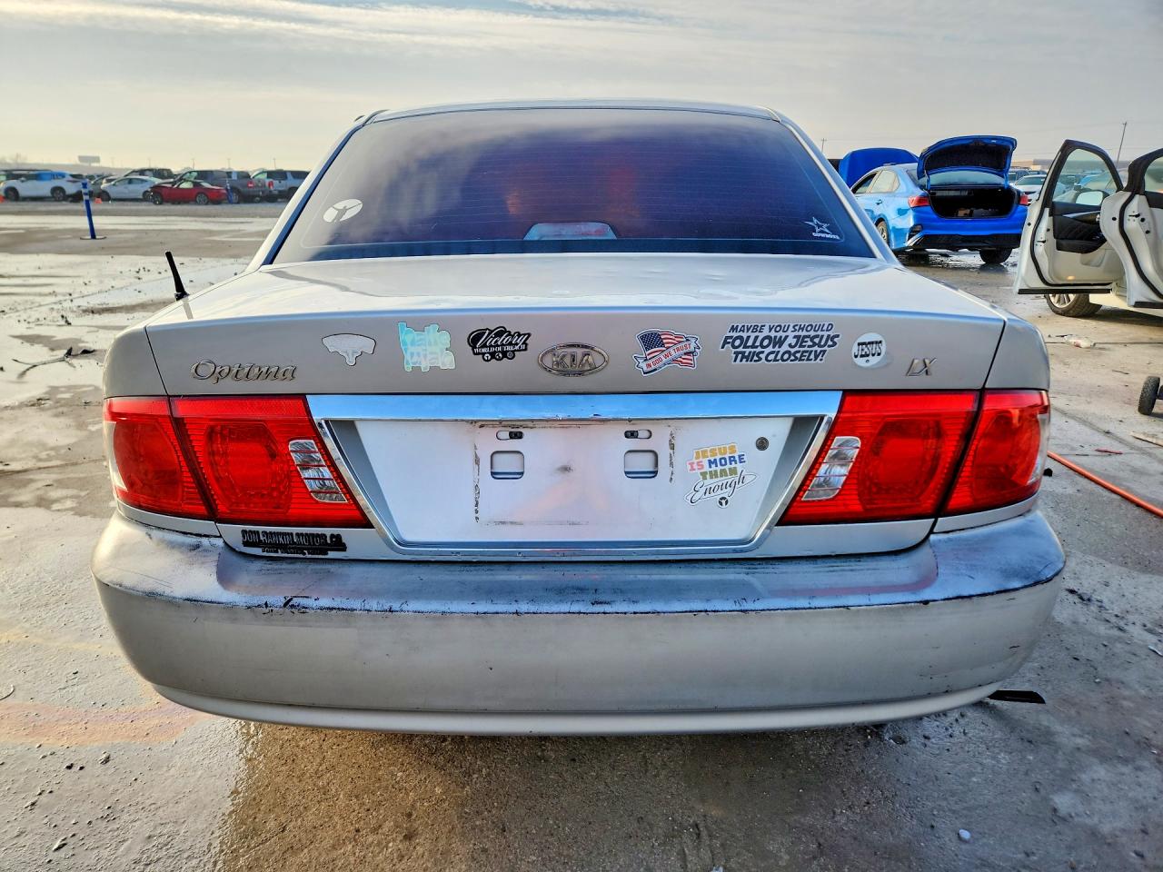 2005 Kia Optima Lx Silver vin: KNAGD126755435762