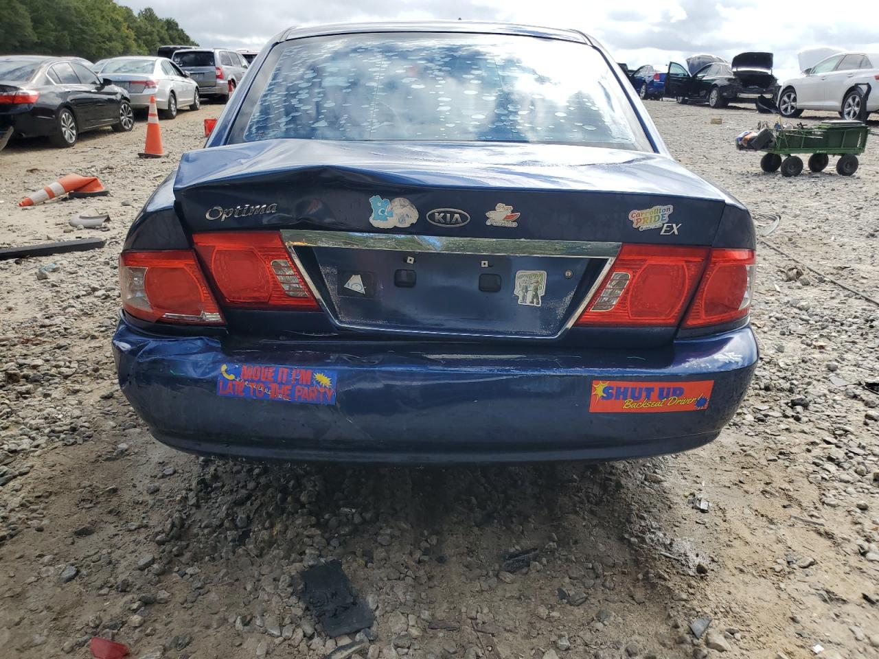 2004 Kia Optima Lx Синий vin: KNAGD126845305648