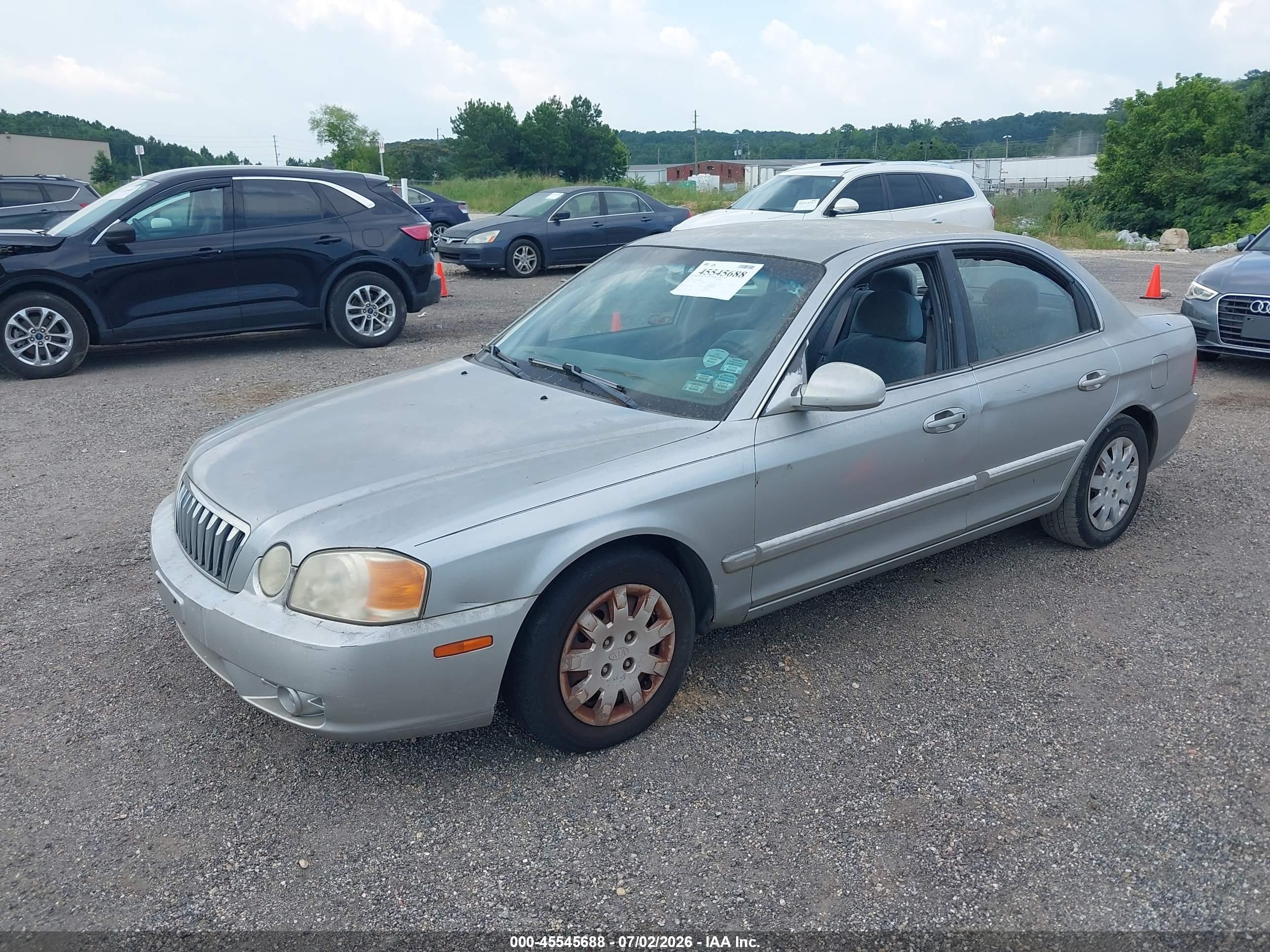 2003 Kia Optima Lx/se Silver vin: KNAGD126935202463