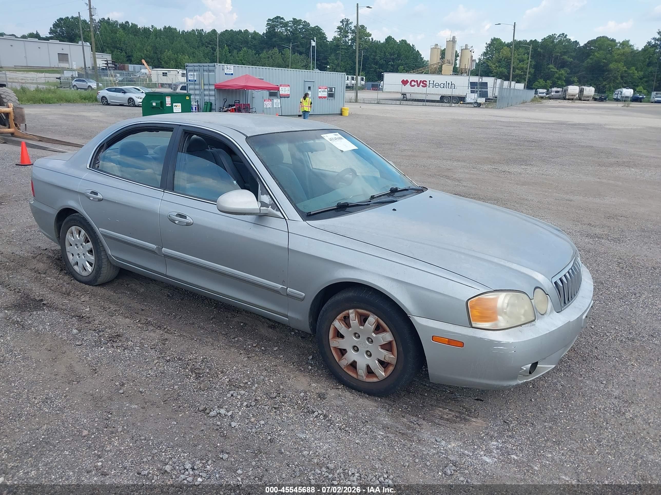 2003 Kia Optima Lx/se Silver vin: KNAGD126935202463