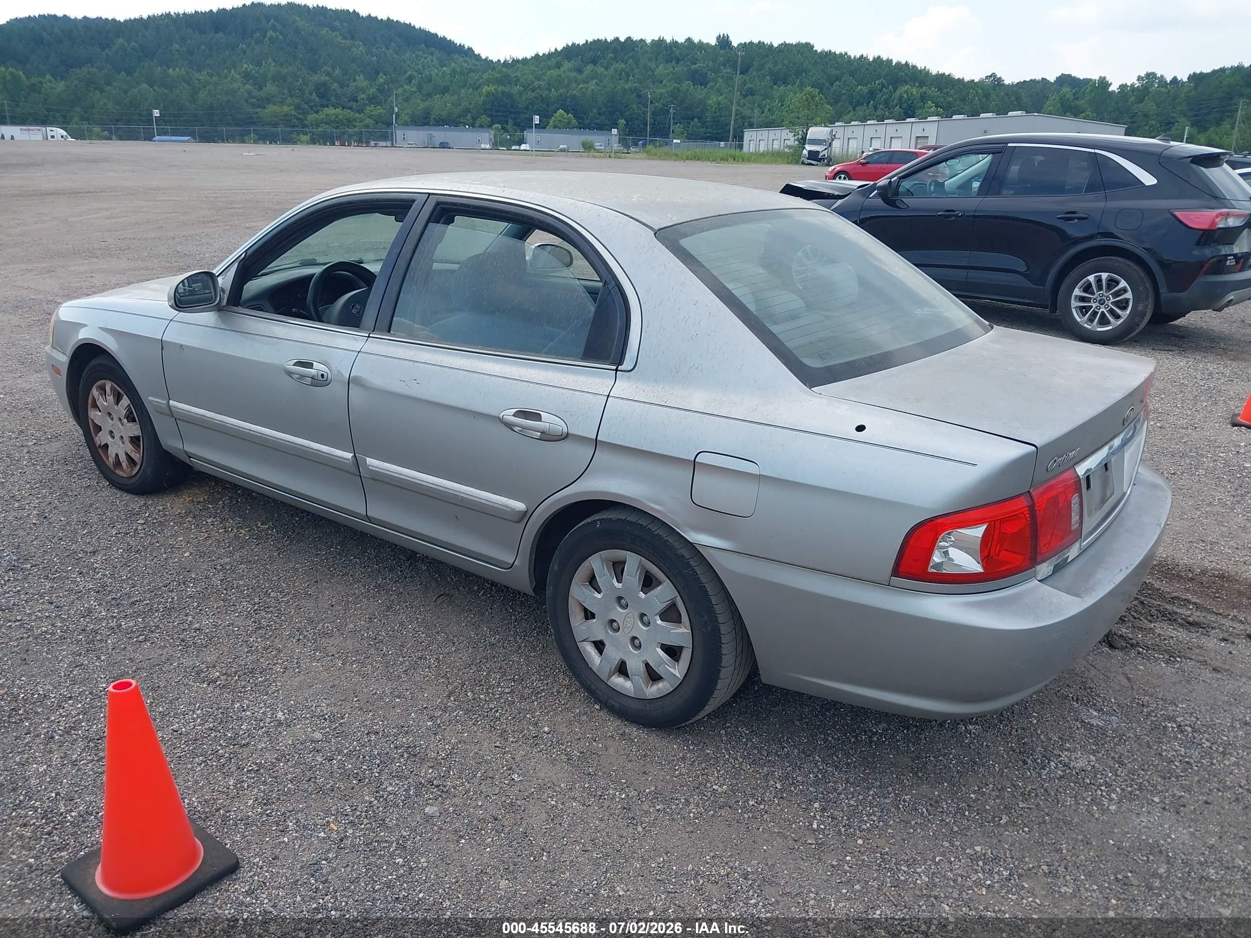2003 Kia Optima Lx/se Silver vin: KNAGD126935202463