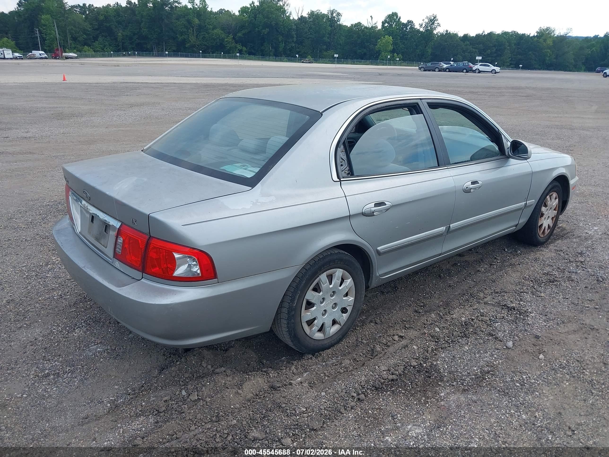 2003 Kia Optima Lx/se Silver vin: KNAGD126935202463