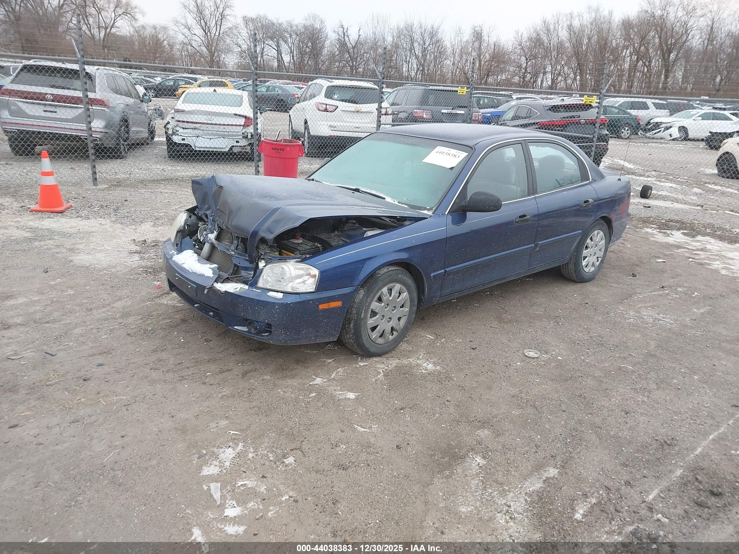 2004 Kia Optima Ex/lx Синий vin: KNAGD126945281330