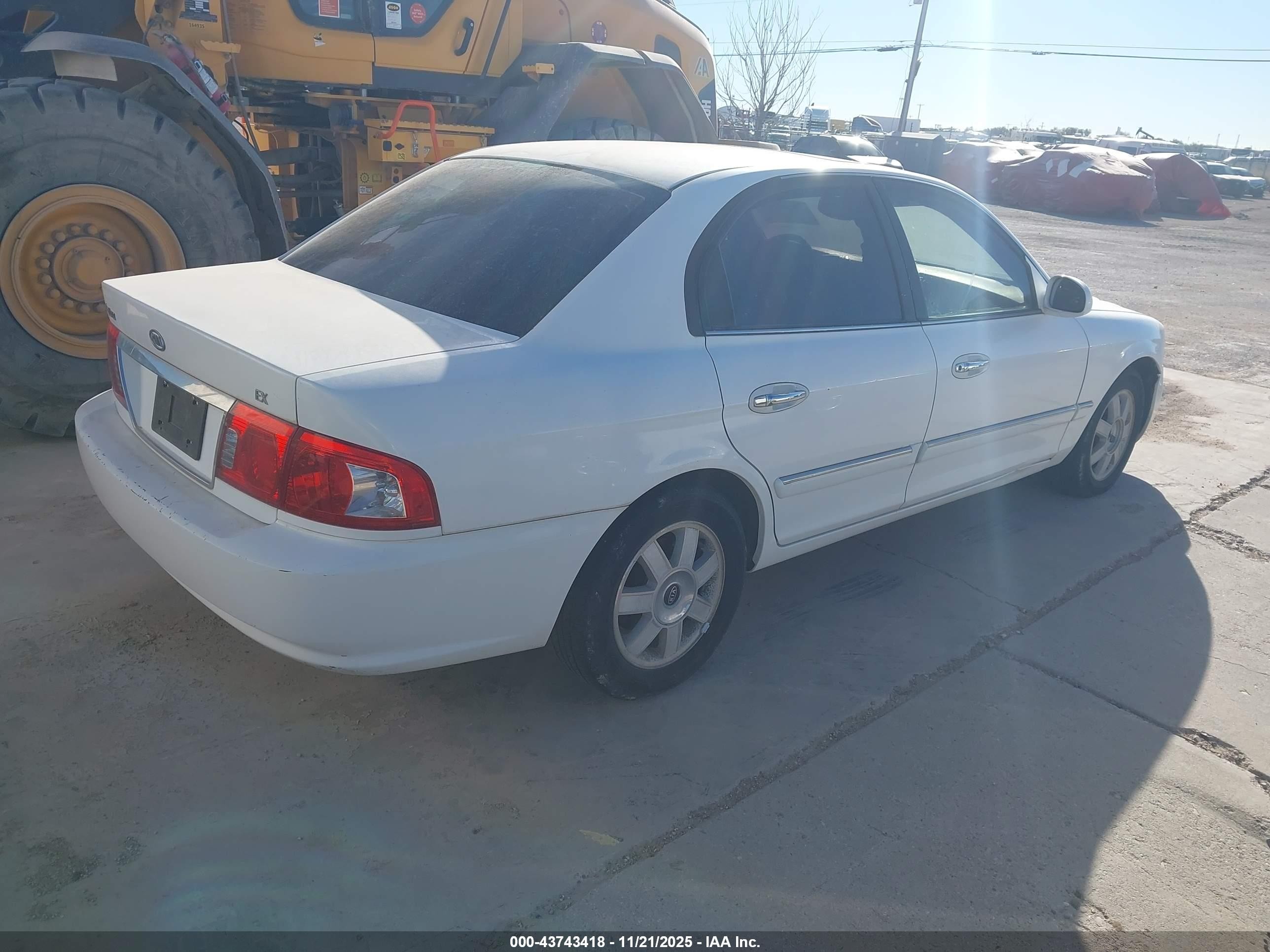 2004 Kia Optima Ex/lx White vin: KNAGD126945309398