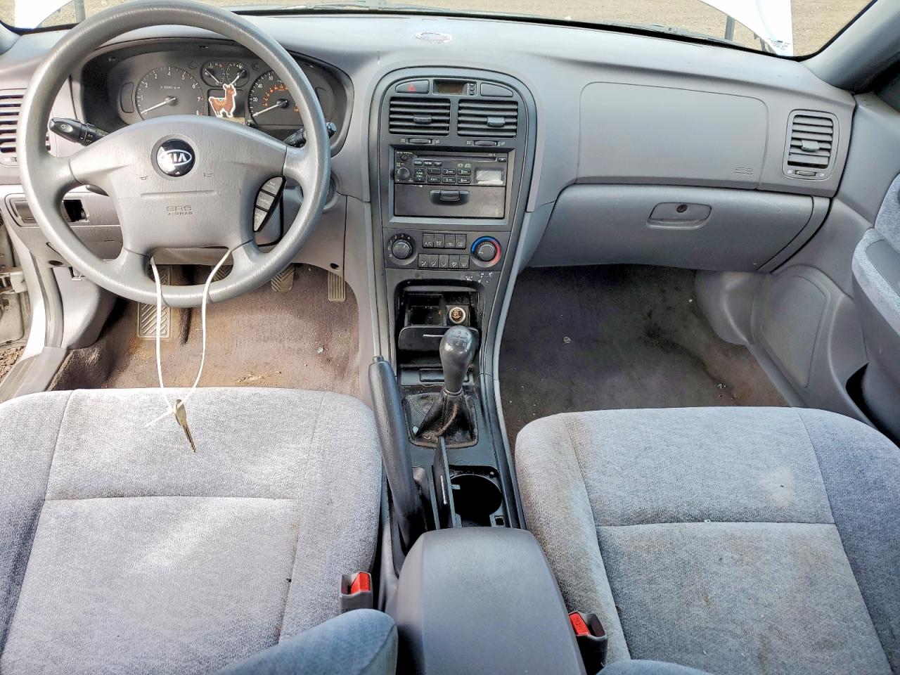 2004 Kia Optima Lx Silver vin: KNAGD126X45271759