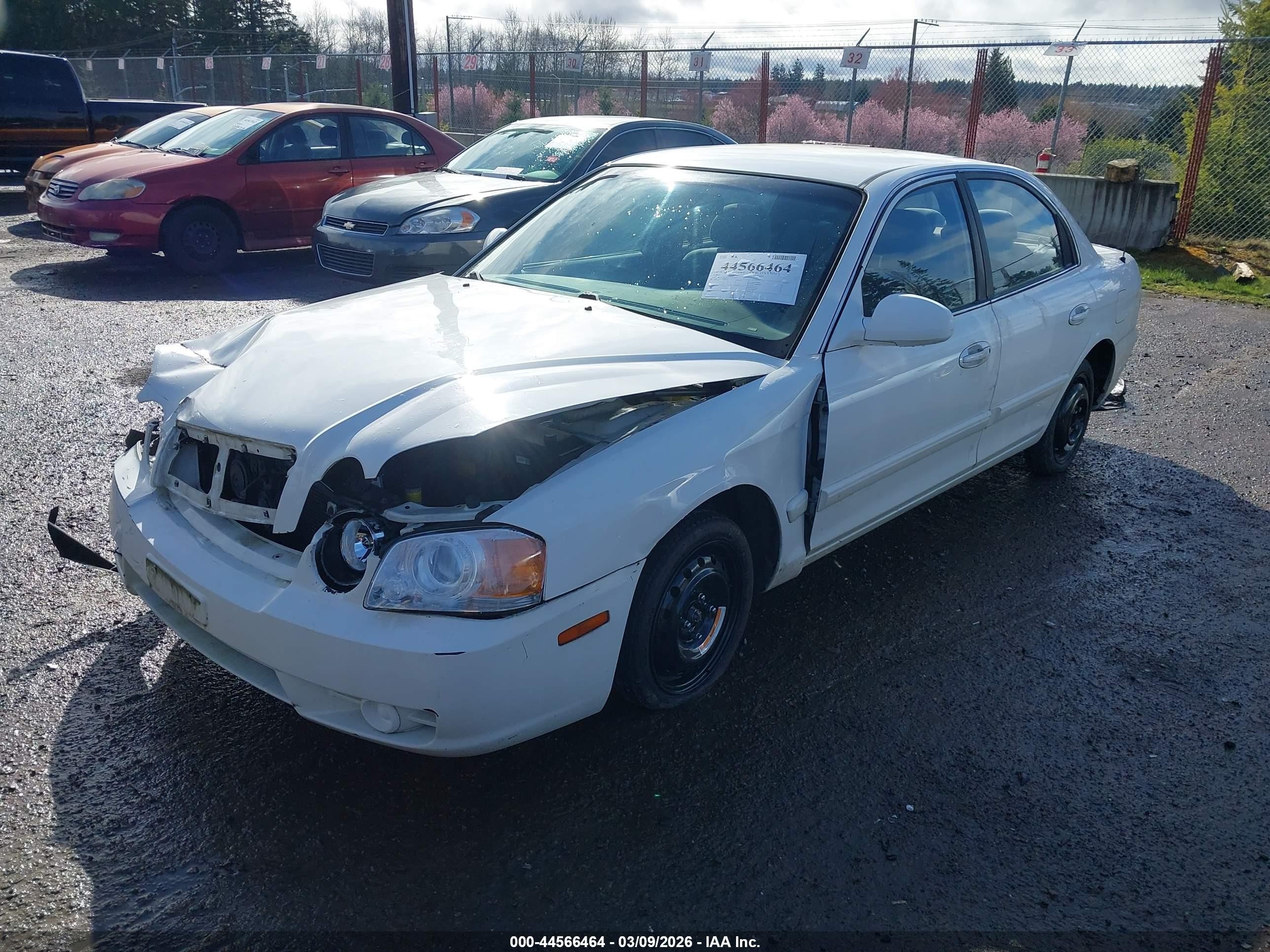 2004 Kia Optima Ex/lx Белый vin: KNAGD126X45281885