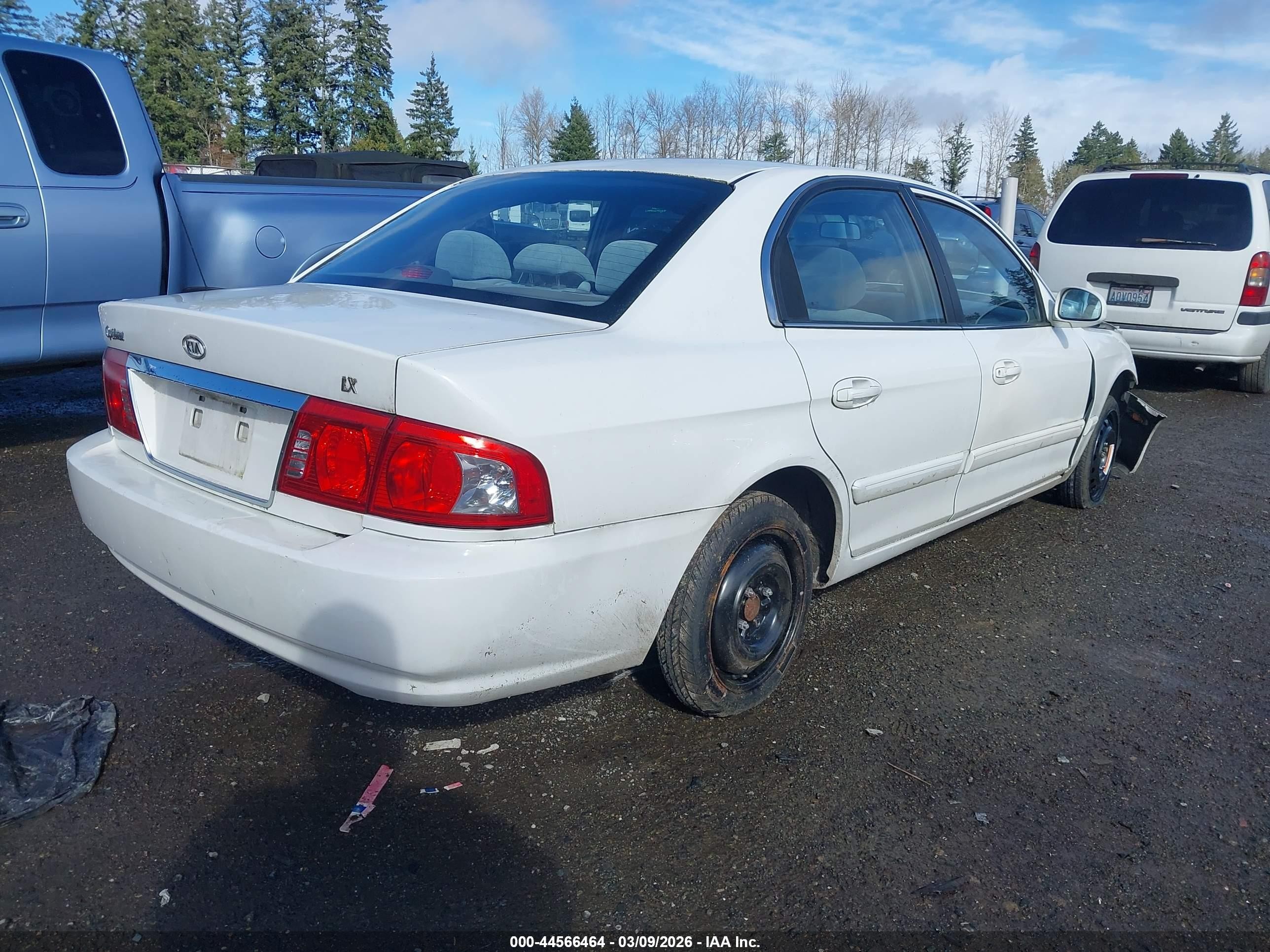 2004 Kia Optima Ex/lx Белый vin: KNAGD126X45281885