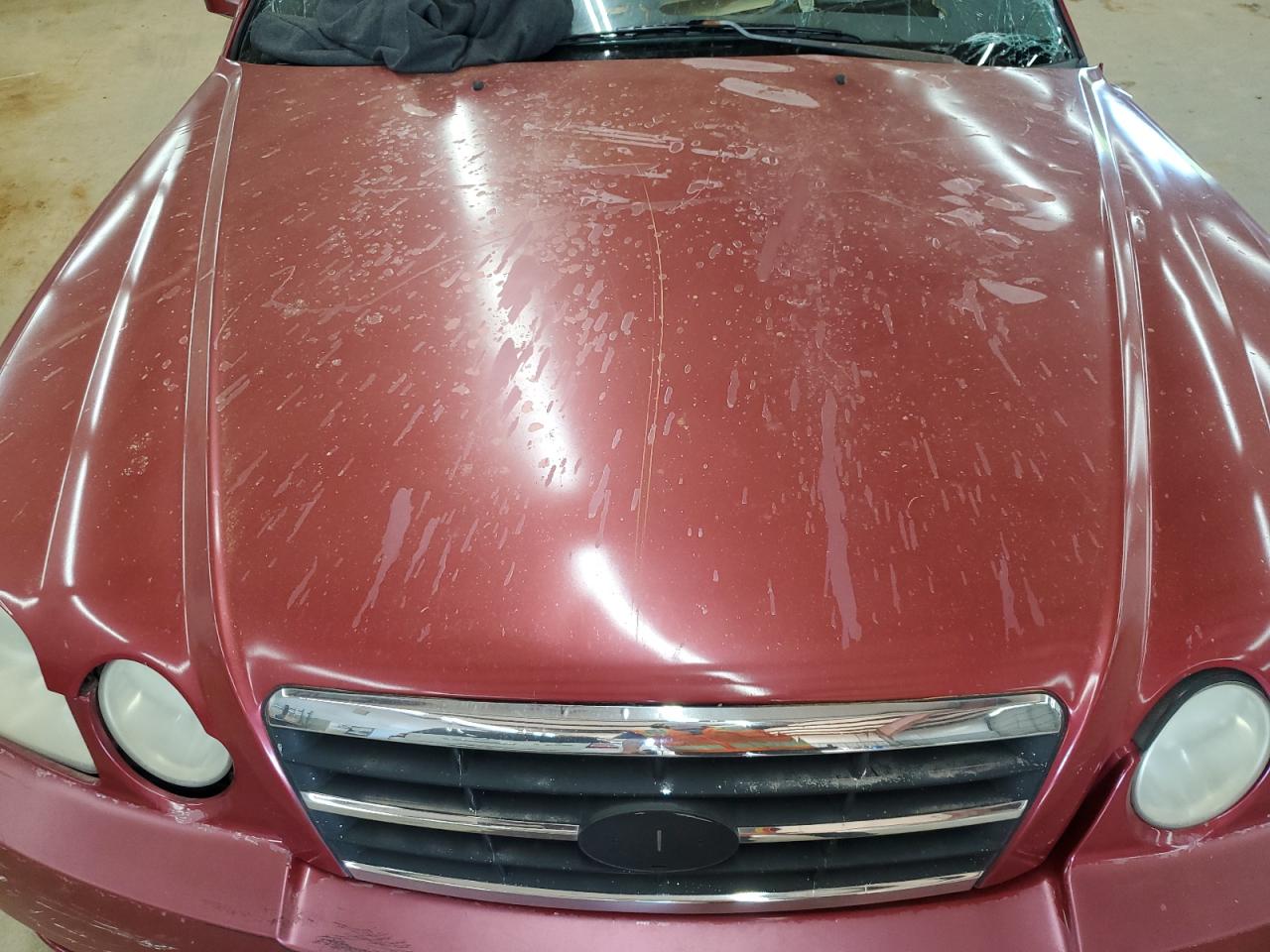 2004 Kia Optima Lx Burgundy vin: KNAGD126X45312701