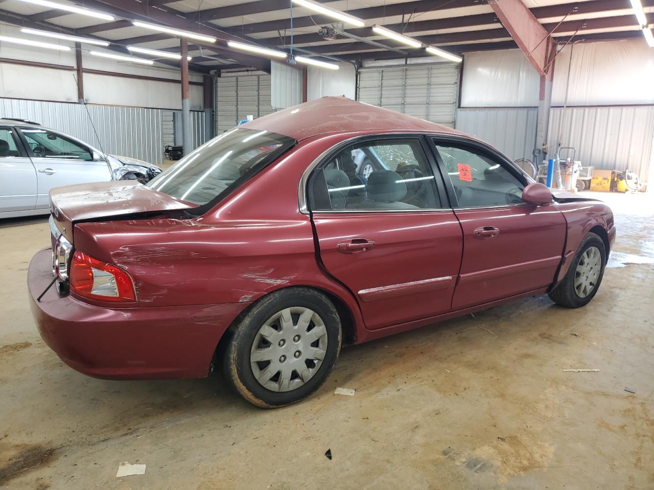 2004 Kia Optima Lx Burgundy vin: KNAGD126X45312701
