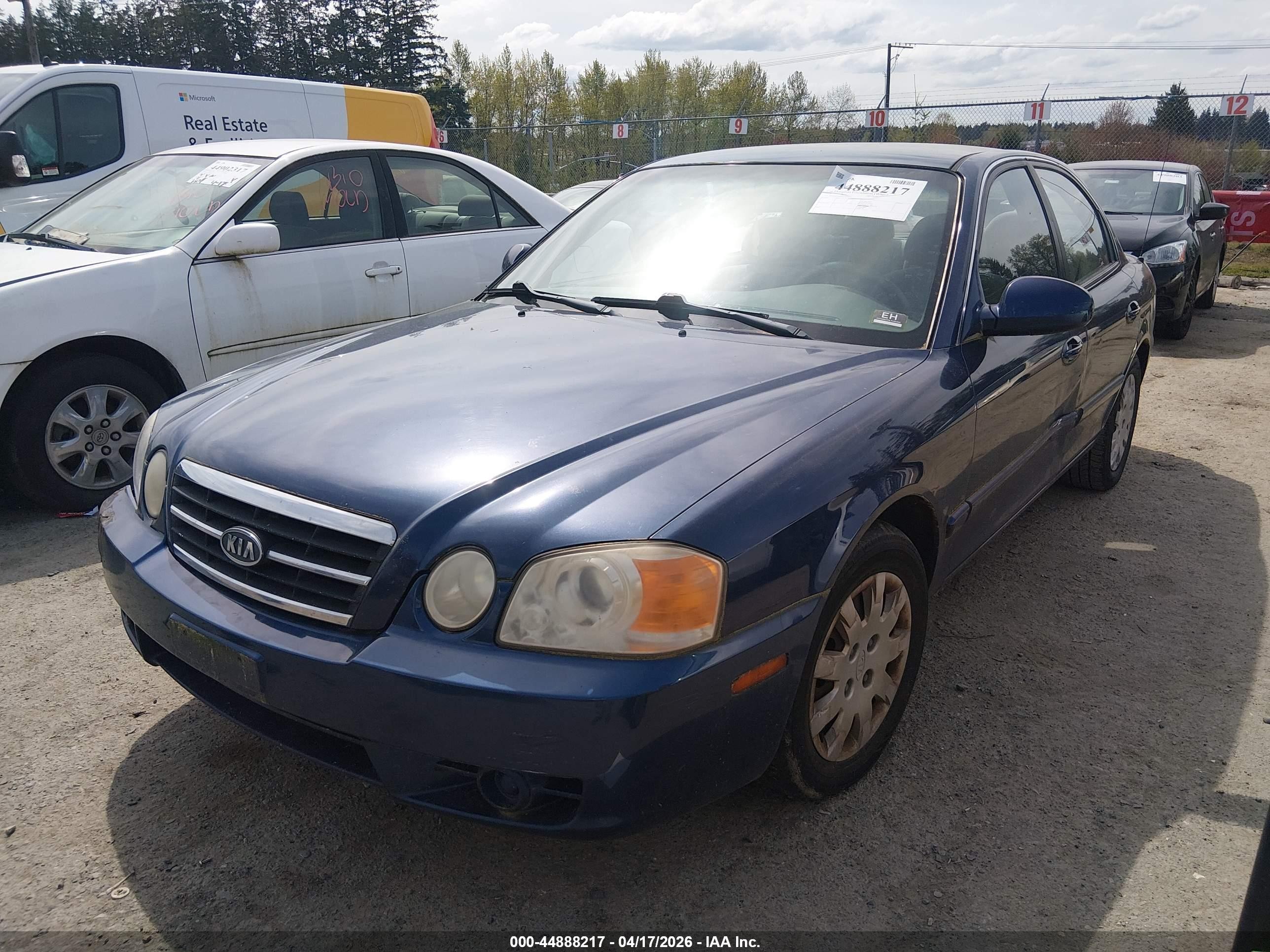2004 Kia Optima Ex/lx Синий vin: KNAGD126X45319017
