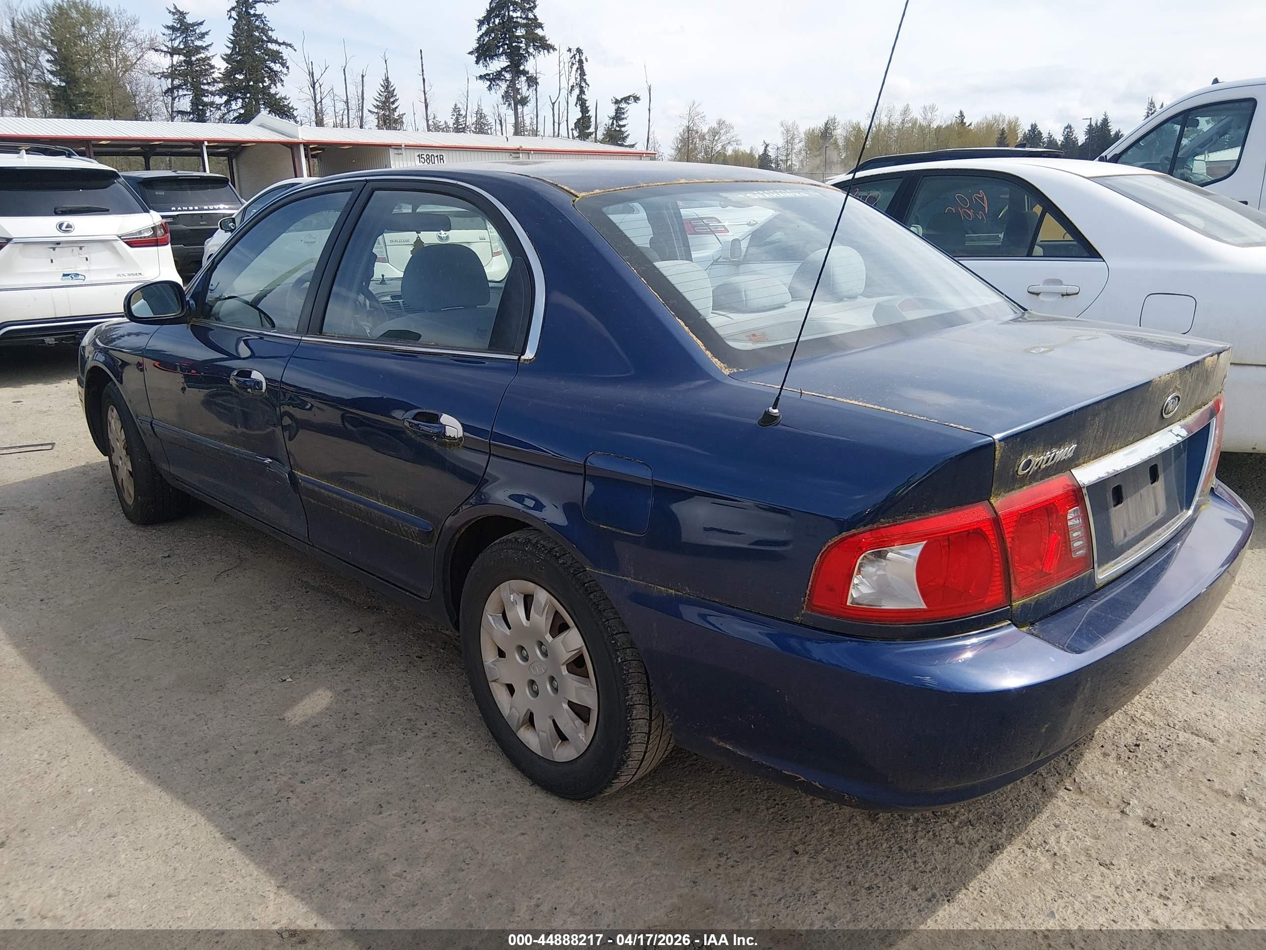 2004 Kia Optima Ex/lx Синий vin: KNAGD126X45319017