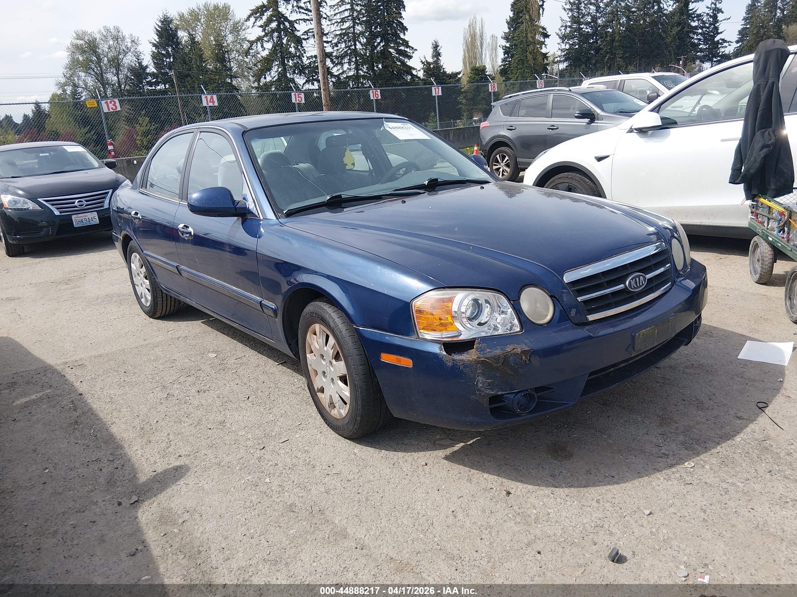 2004 Kia Optima Ex/lx Blue vin: KNAGD126X45319017