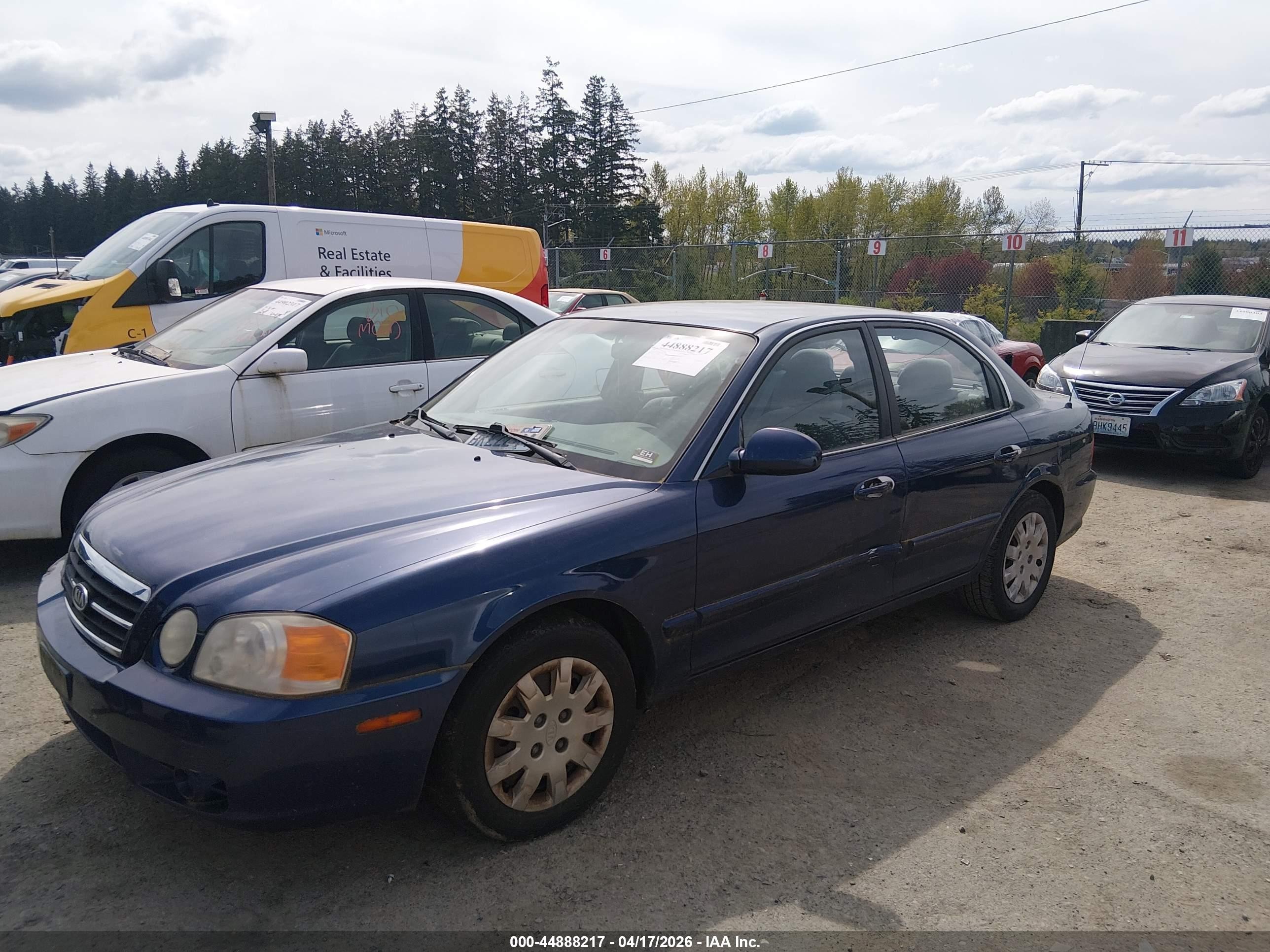 2004 Kia Optima Ex/lx Синий vin: KNAGD126X45319017