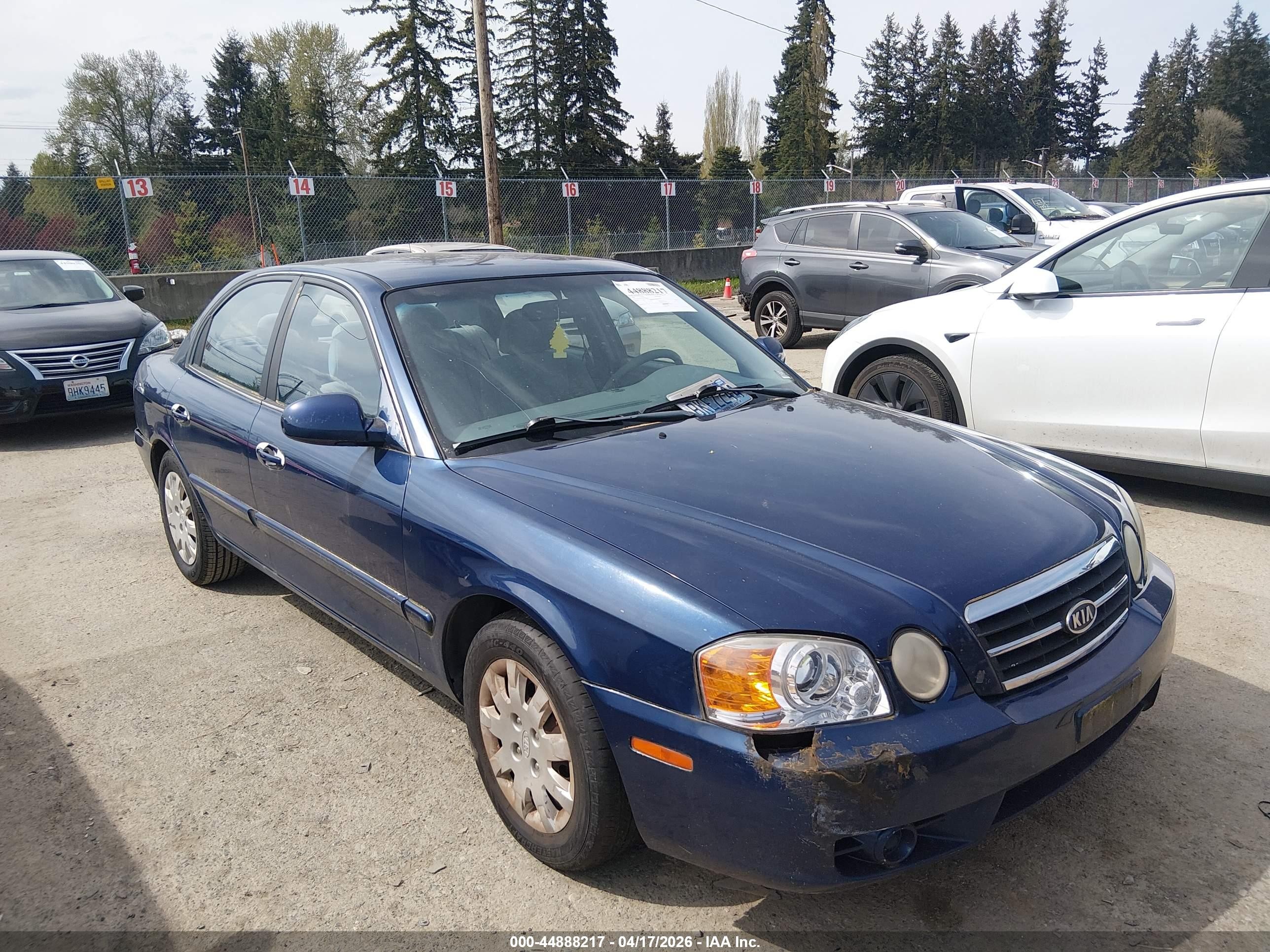 2004 Kia Optima Ex/lx Синий vin: KNAGD126X45319017