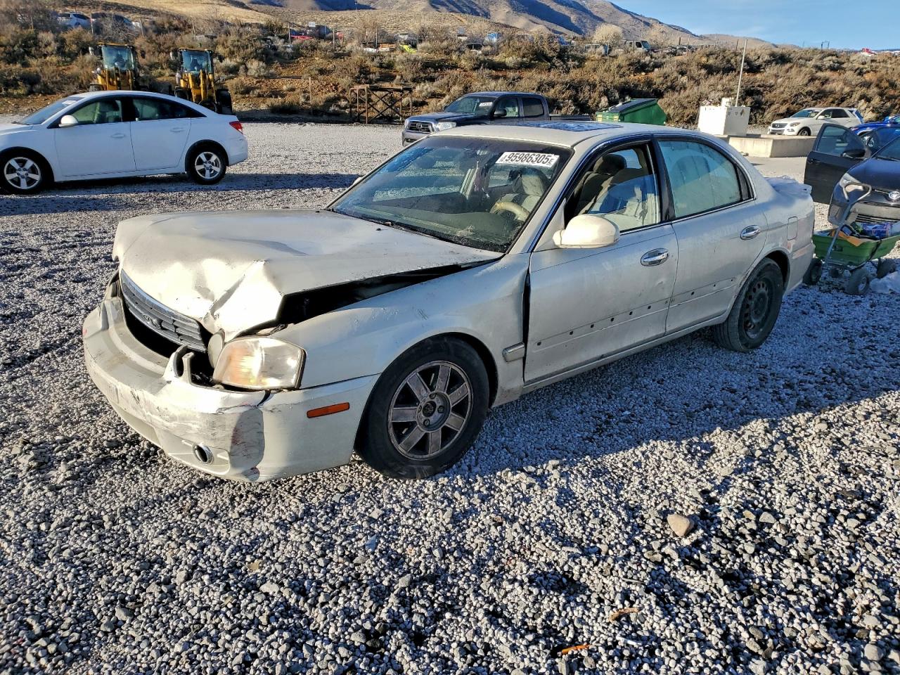 2004 Kia Optima Lx White vin: KNAGD126X45369934