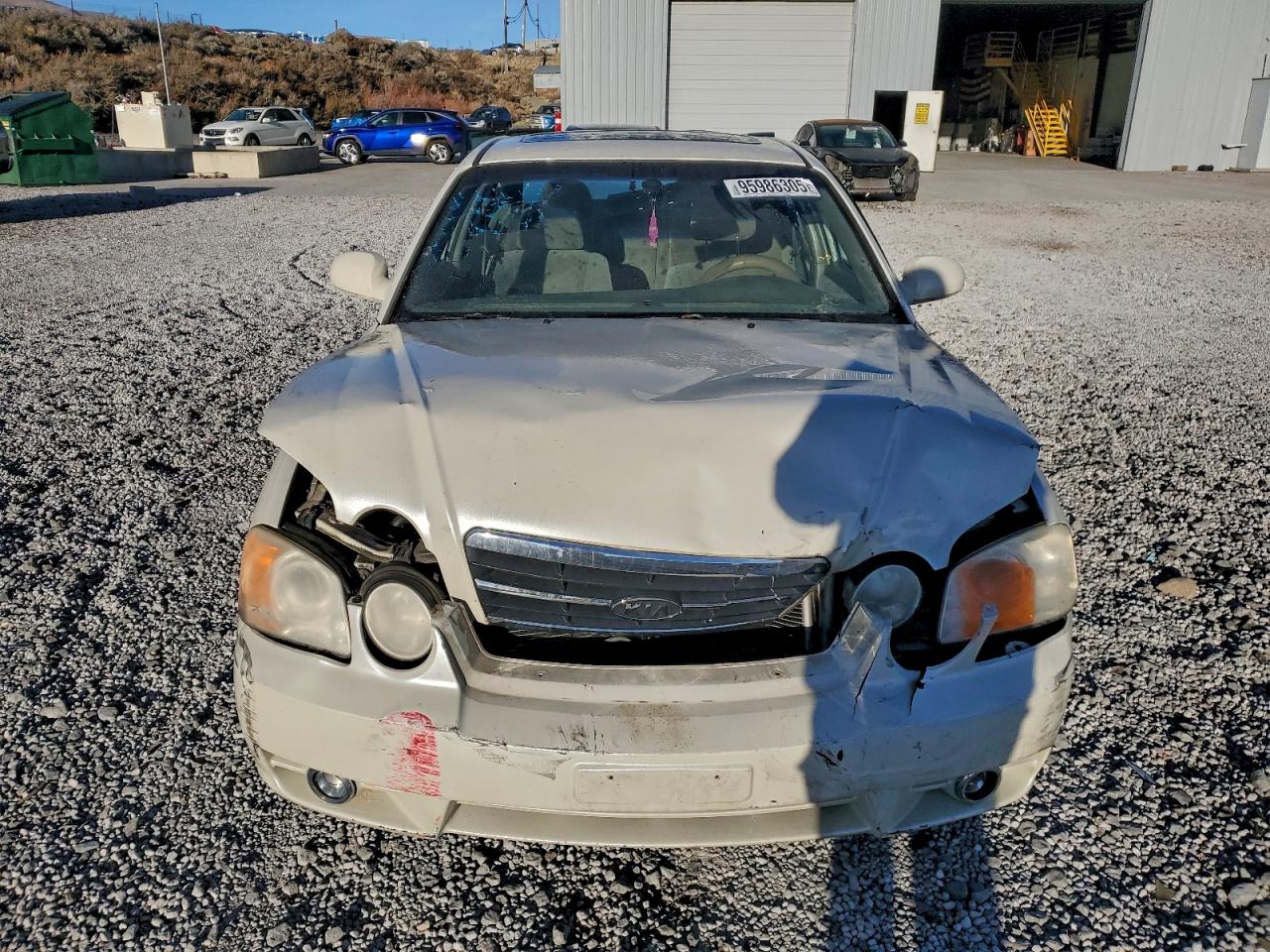2004 Kia Optima Lx White vin: KNAGD126X45369934