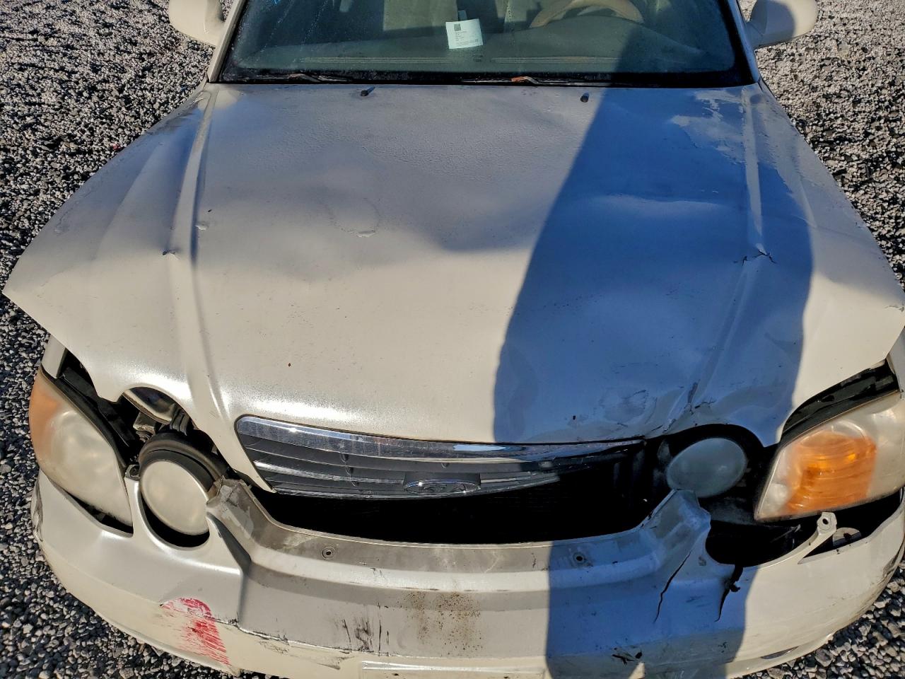2004 Kia Optima Lx White vin: KNAGD126X45369934