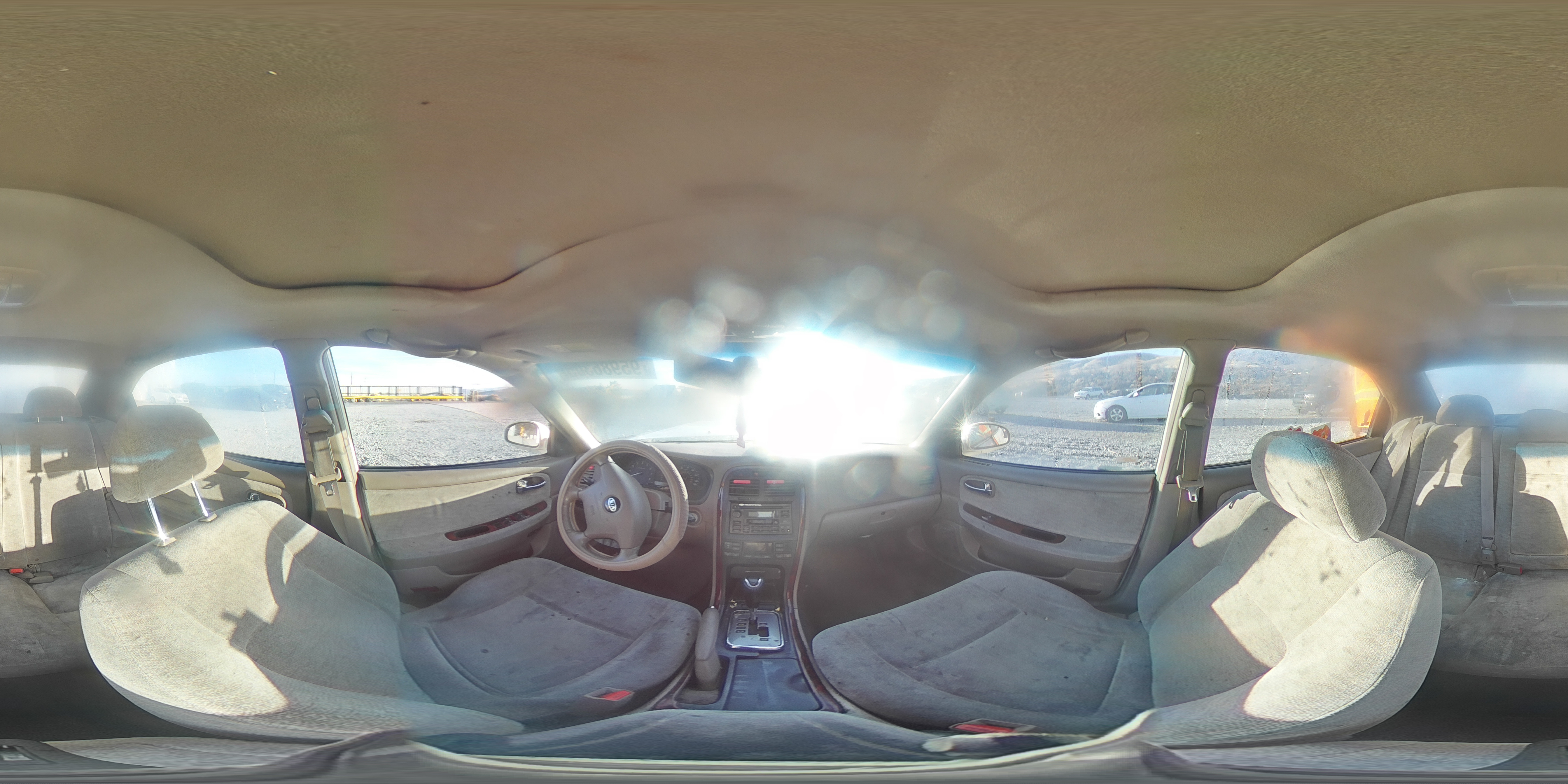 2004 Kia Optima Lx White vin: KNAGD126X45369934