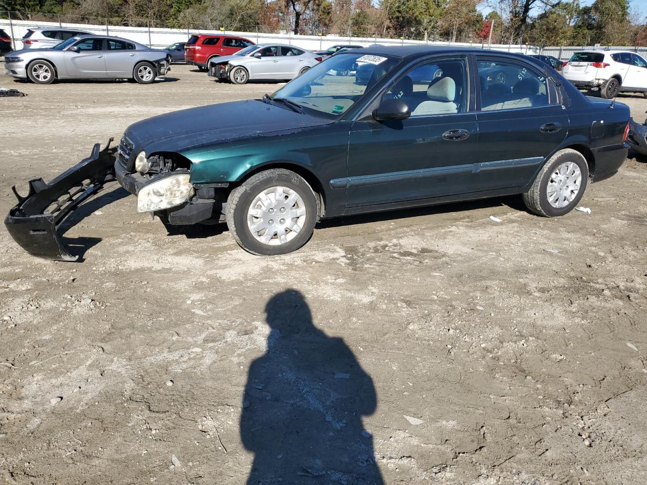 2005 Kia Optima Lx Green vin: KNAGD126X55383320