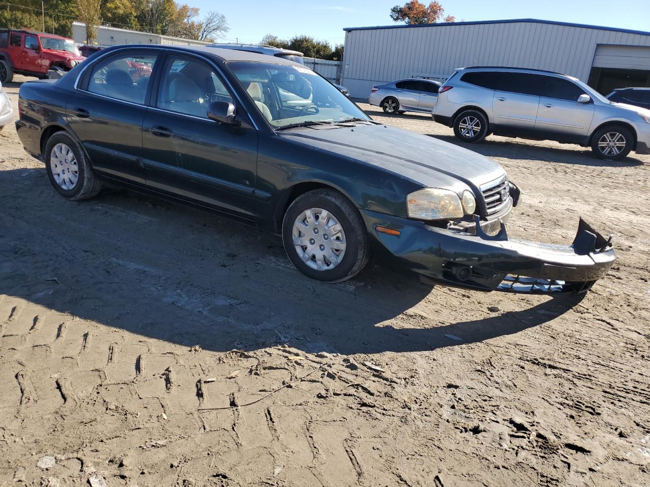 2005 Kia Optima Lx Green vin: KNAGD126X55383320