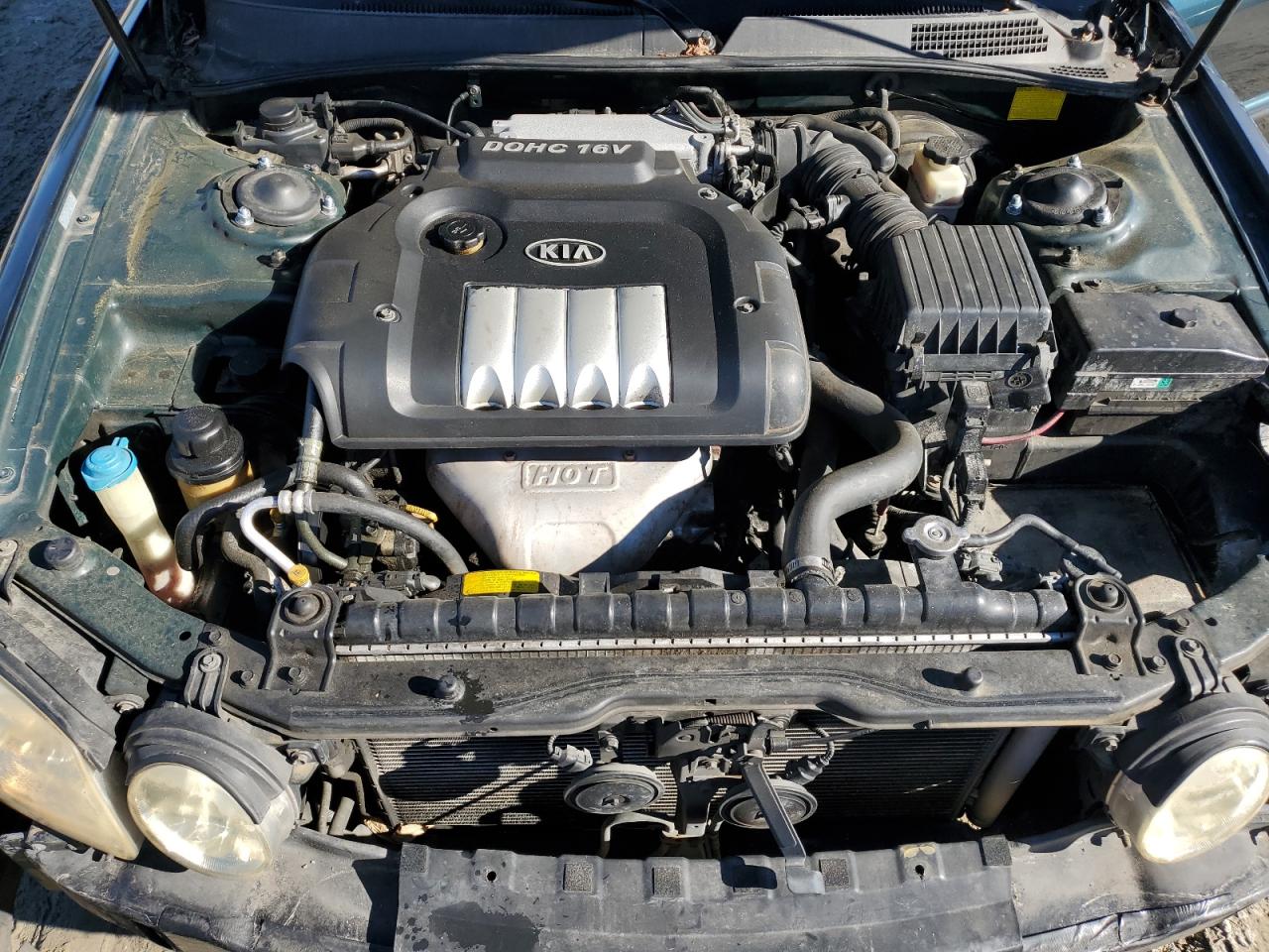 2005 Kia Optima Lx Green vin: KNAGD126X55383320