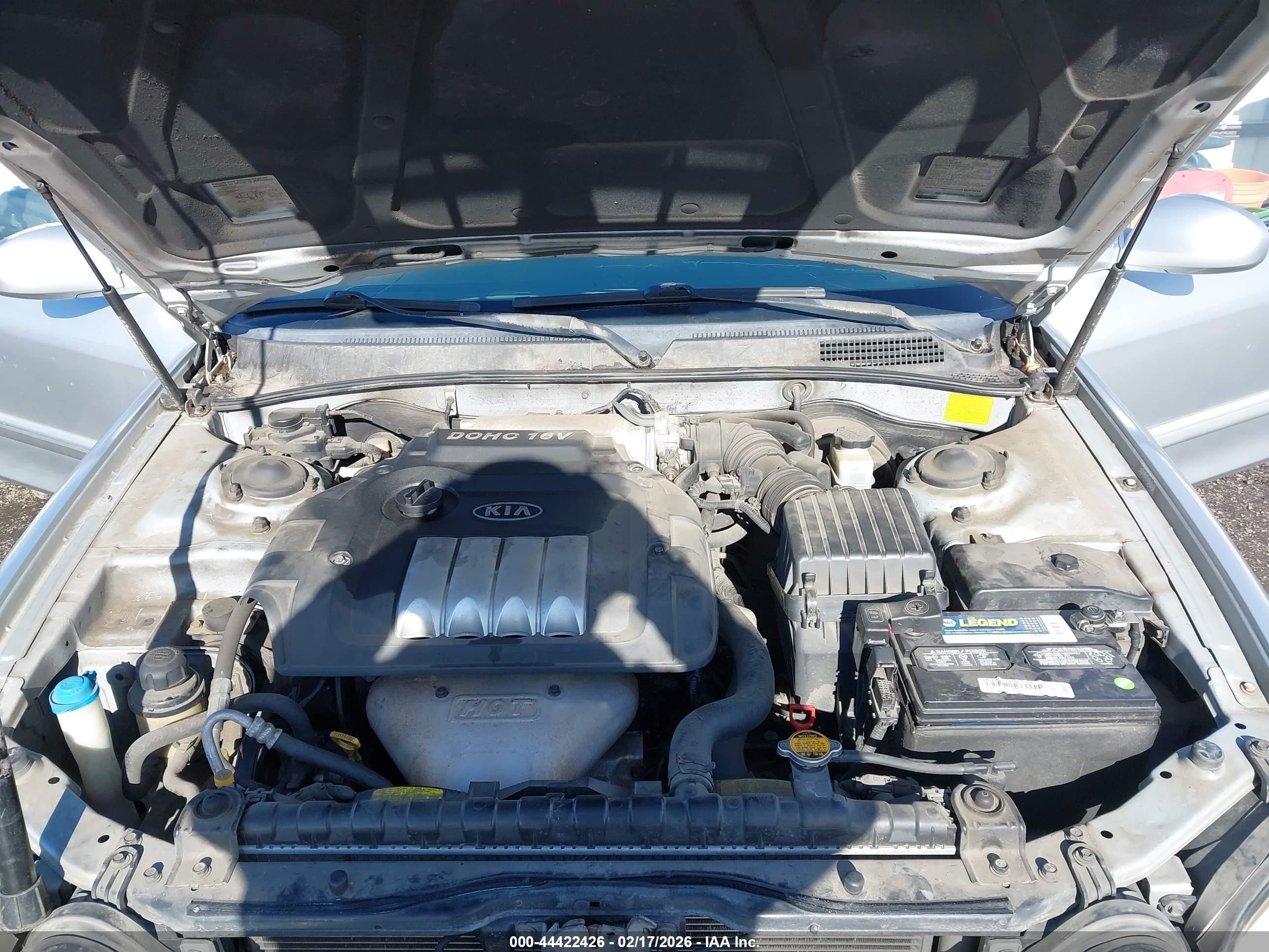 2005 Kia Optima Ex/lx Silver vin: KNAGD126X55413870