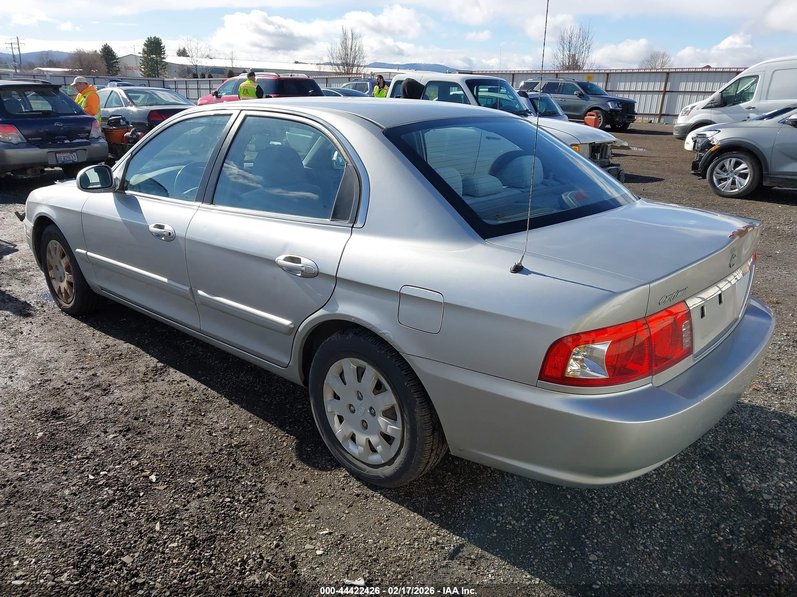 2005 Kia Optima Ex/lx Silver vin: KNAGD126X55413870