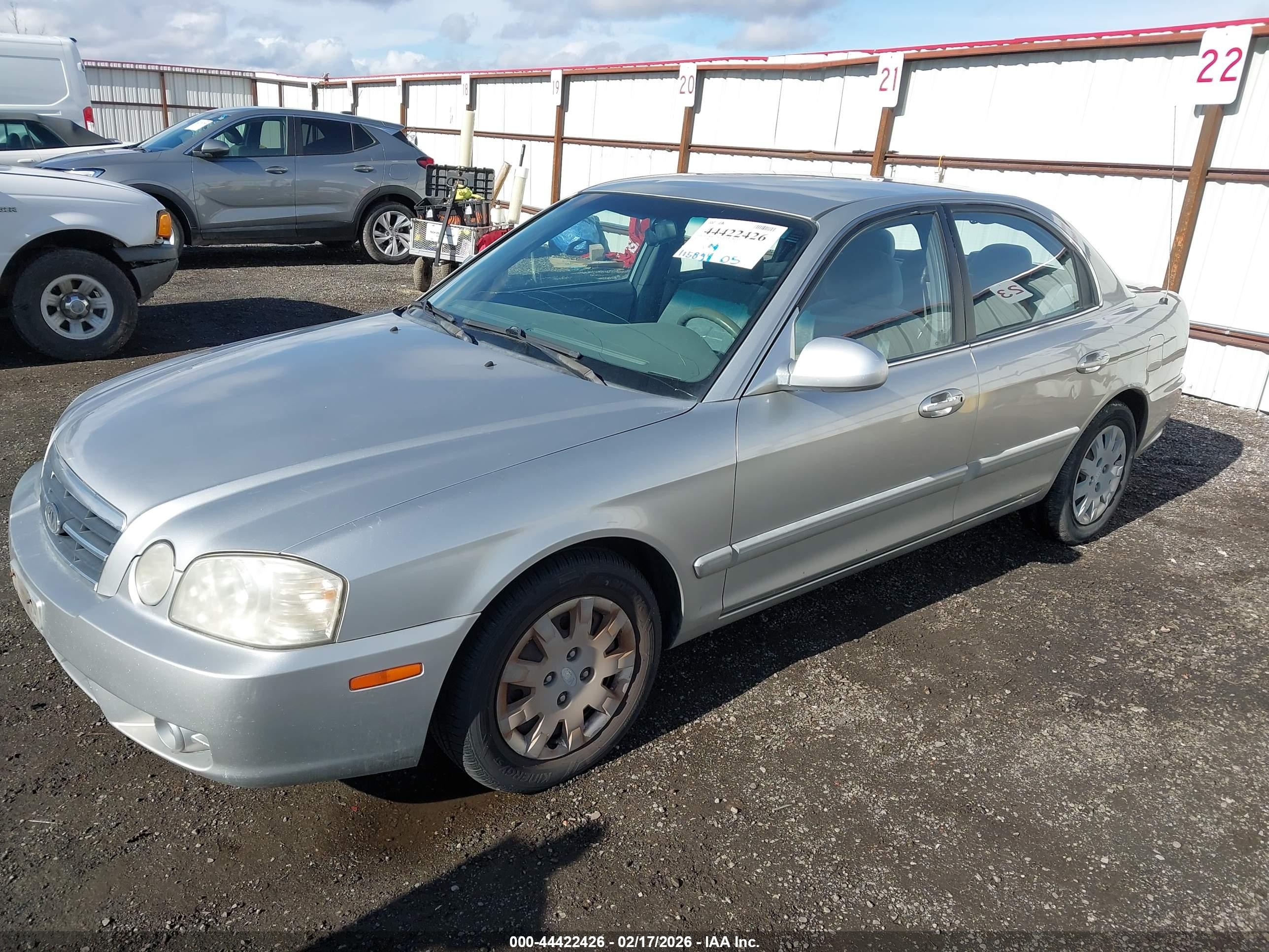 2005 Kia Optima Ex/lx Silver vin: KNAGD126X55413870