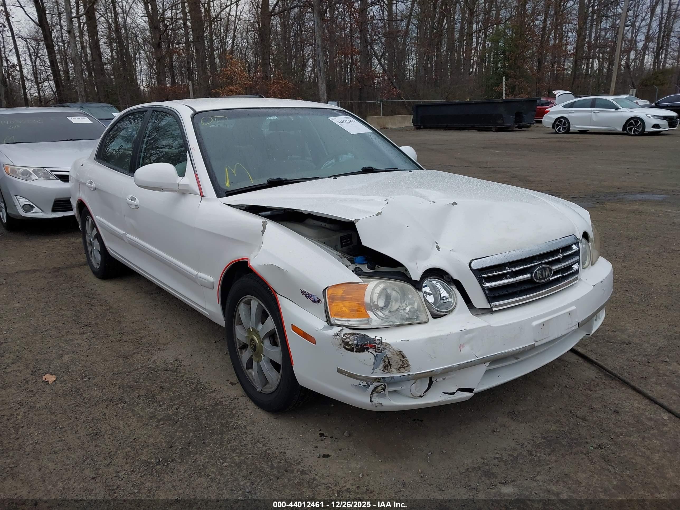 2004 Kia Optima Ex V6/lx V6 Белый vin: KNAGD128045301353