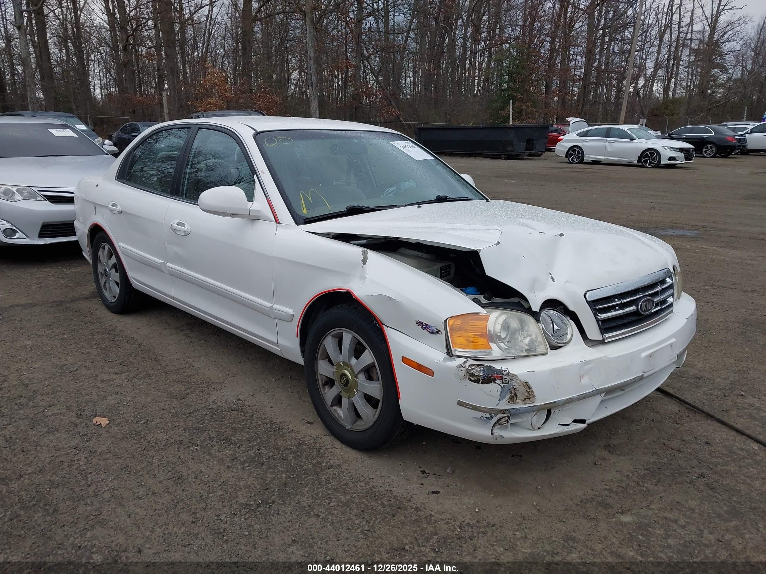 2004 Kia Optima Ex V6/lx V6 Белый vin: KNAGD128045301353