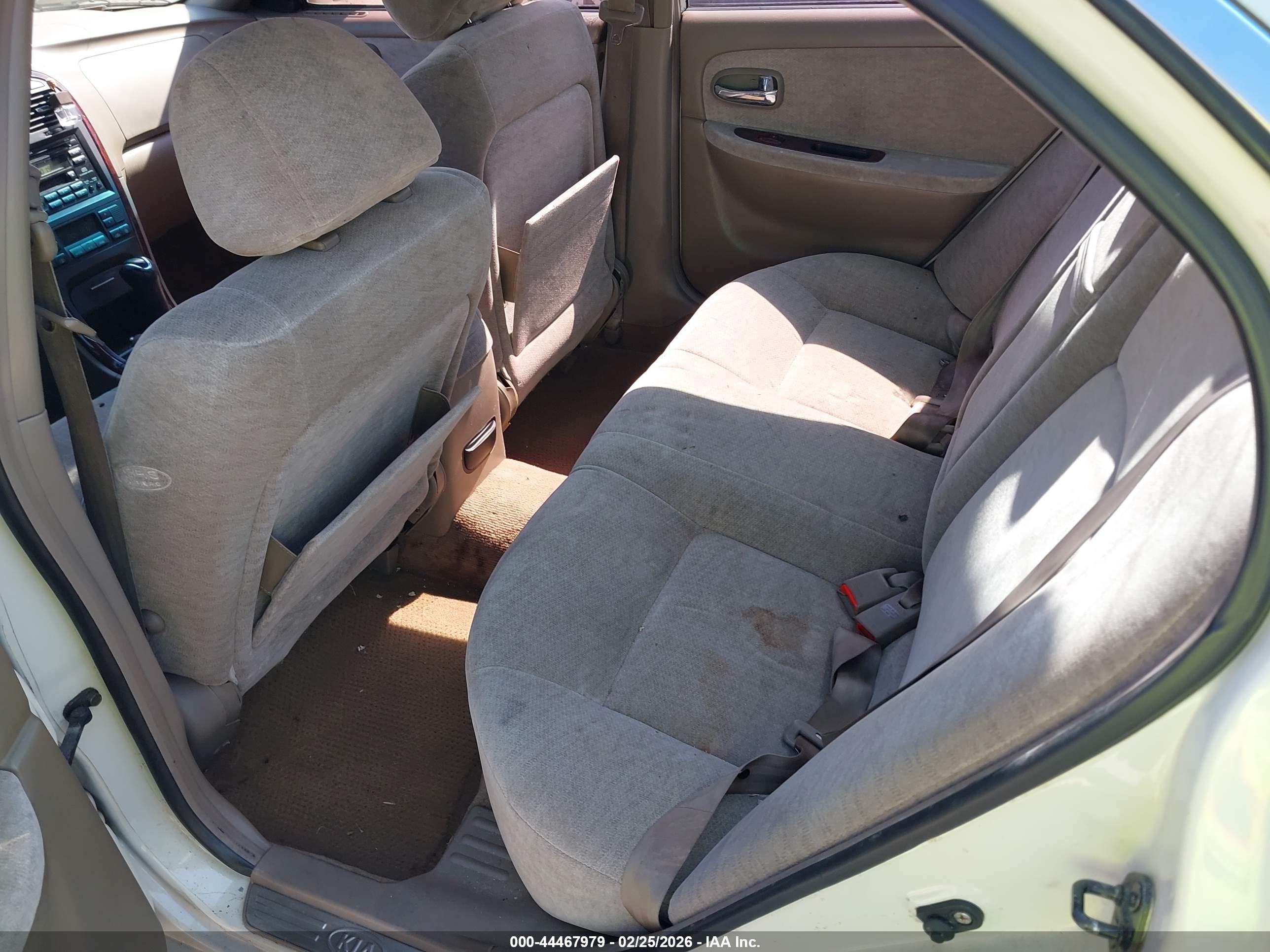 2004 Kia Optima Ex V6/lx V6 White vin: KNAGD128045353985