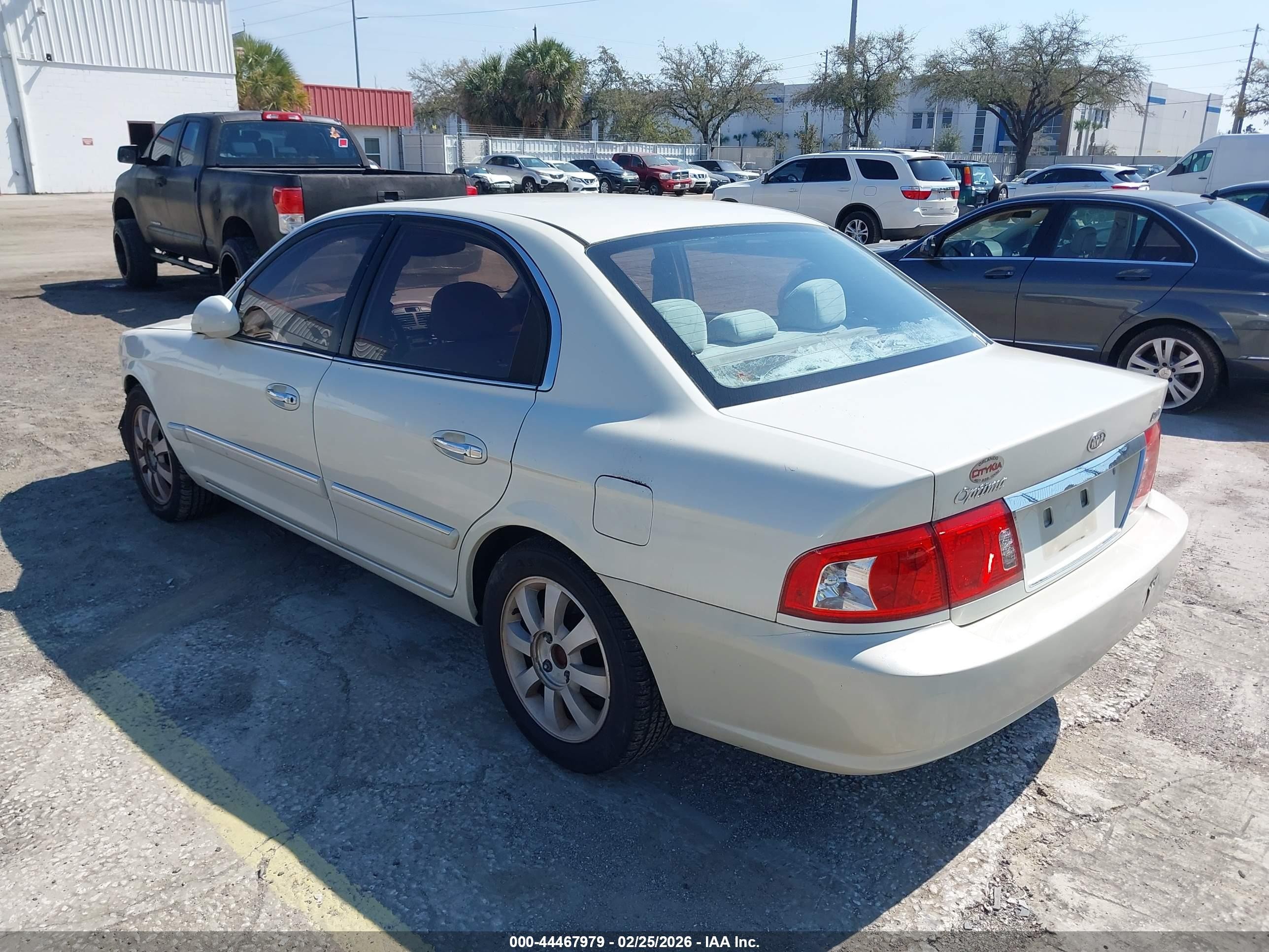 2004 Kia Optima Ex V6/lx V6 White vin: KNAGD128045353985