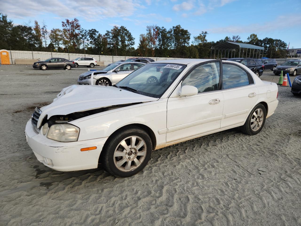2005 Kia Optima Lx Белый vin: KNAGD128055404032