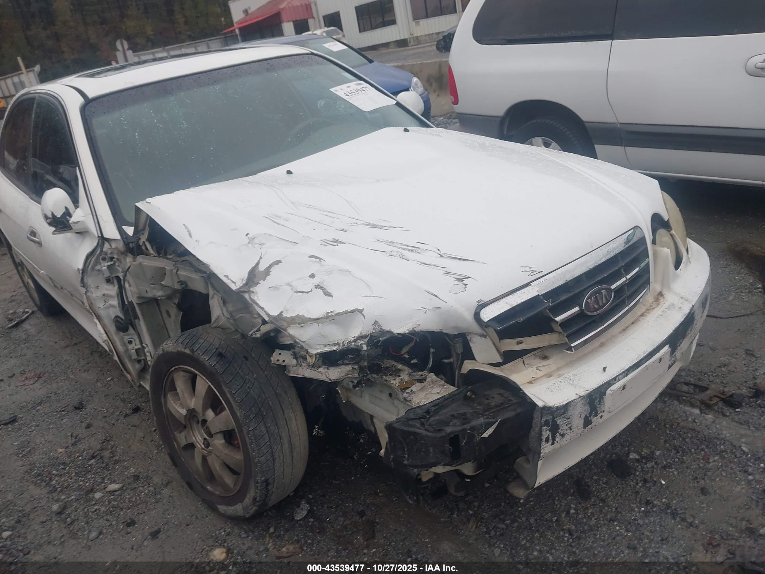 2005 Kia Optima Ex V6/lx V6 White vin: KNAGD128055421249