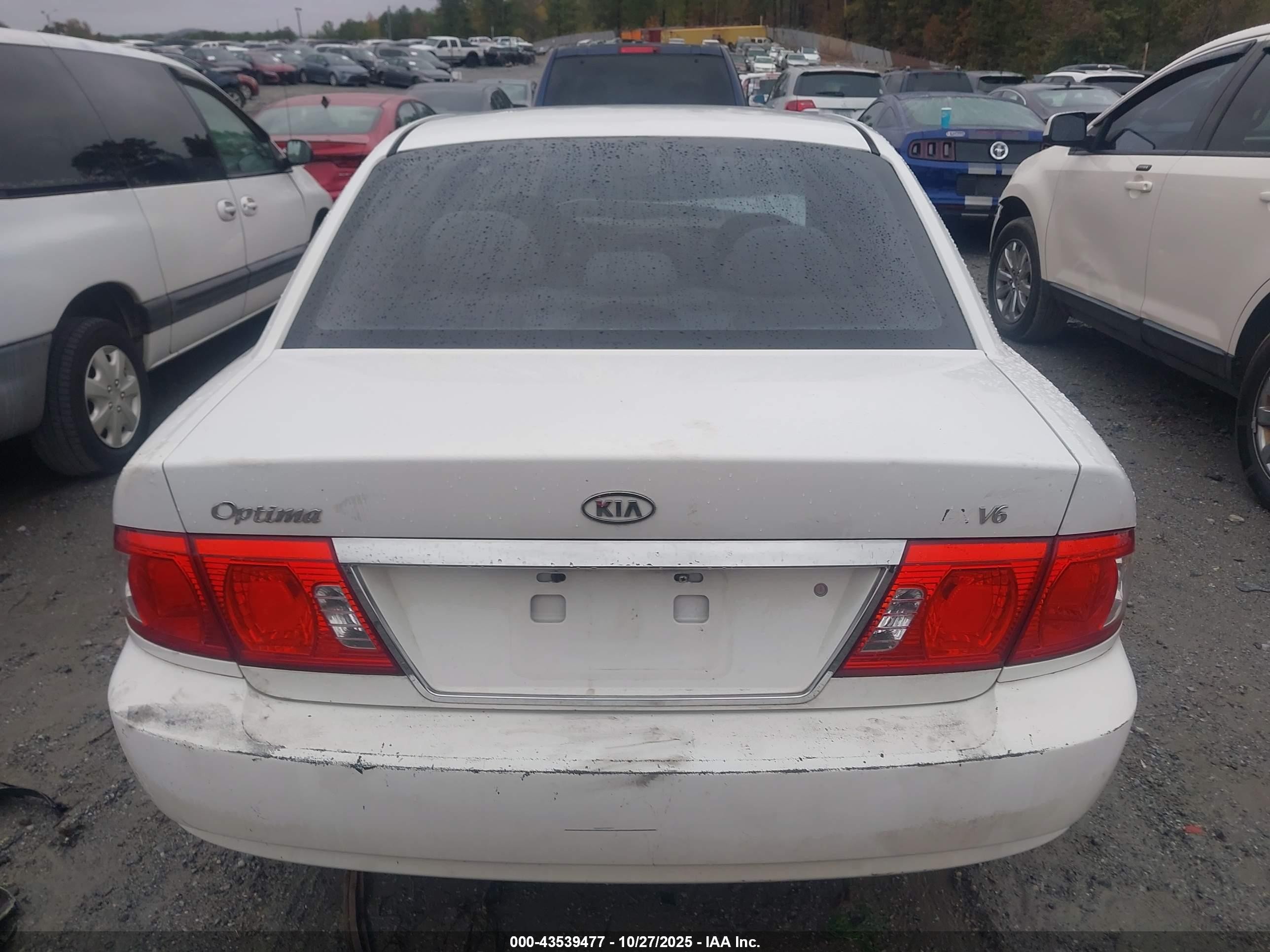 2005 Kia Optima Ex V6/lx V6 White vin: KNAGD128055421249