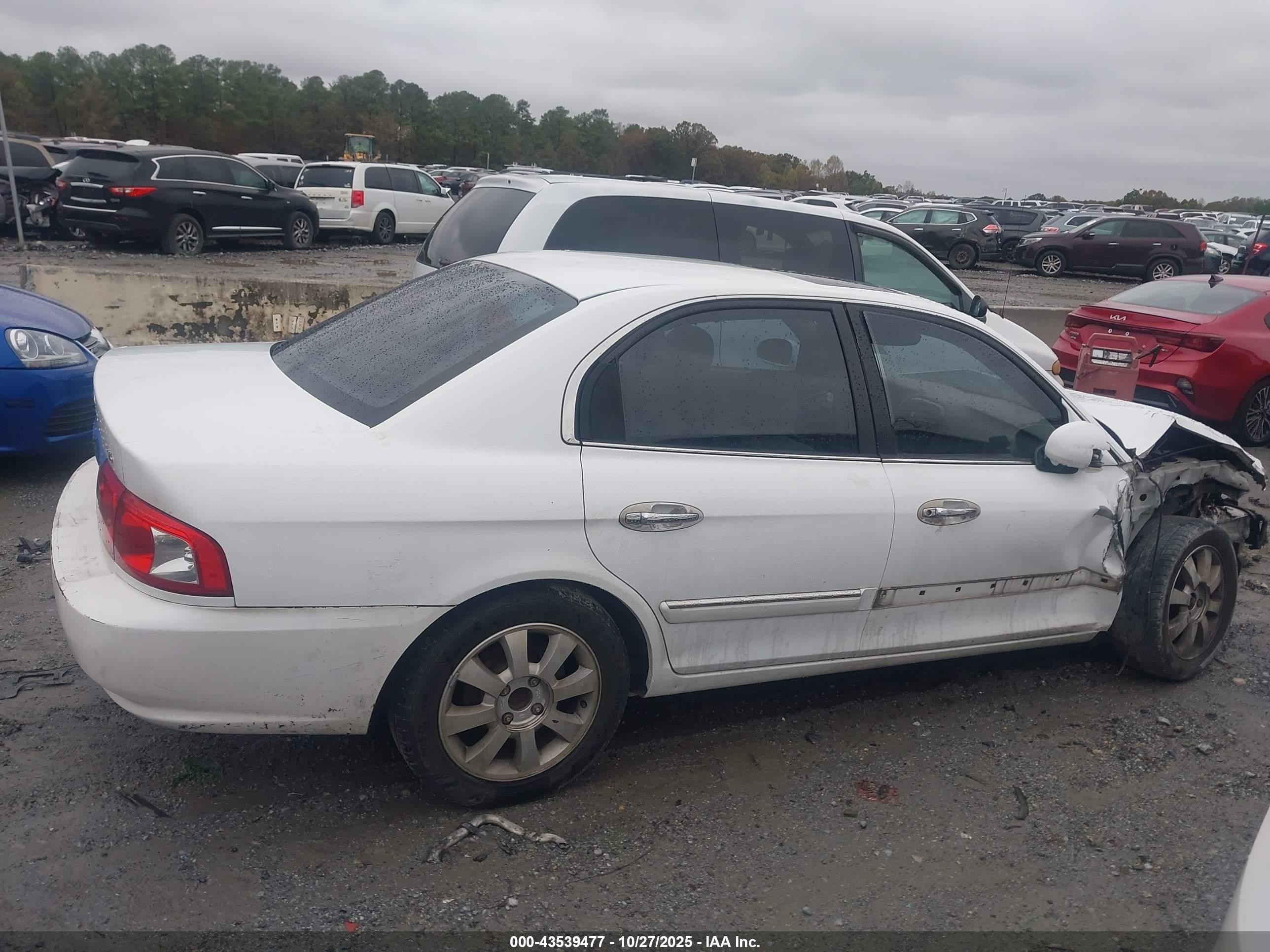 2005 Kia Optima Ex V6/lx V6 White vin: KNAGD128055421249