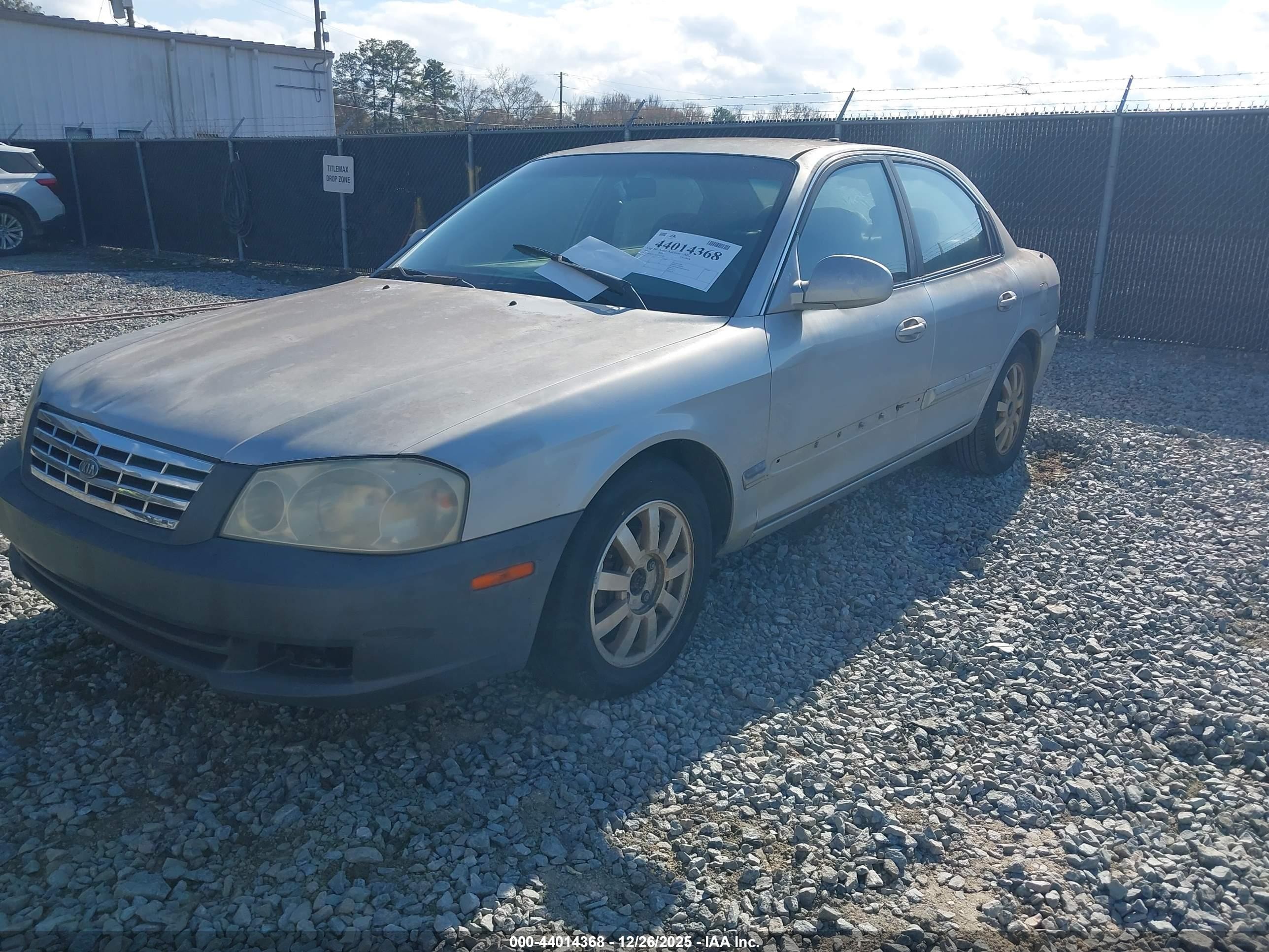 2002 Kia Optima Lx V6/se V6 Silver vin: KNAGD128125122770