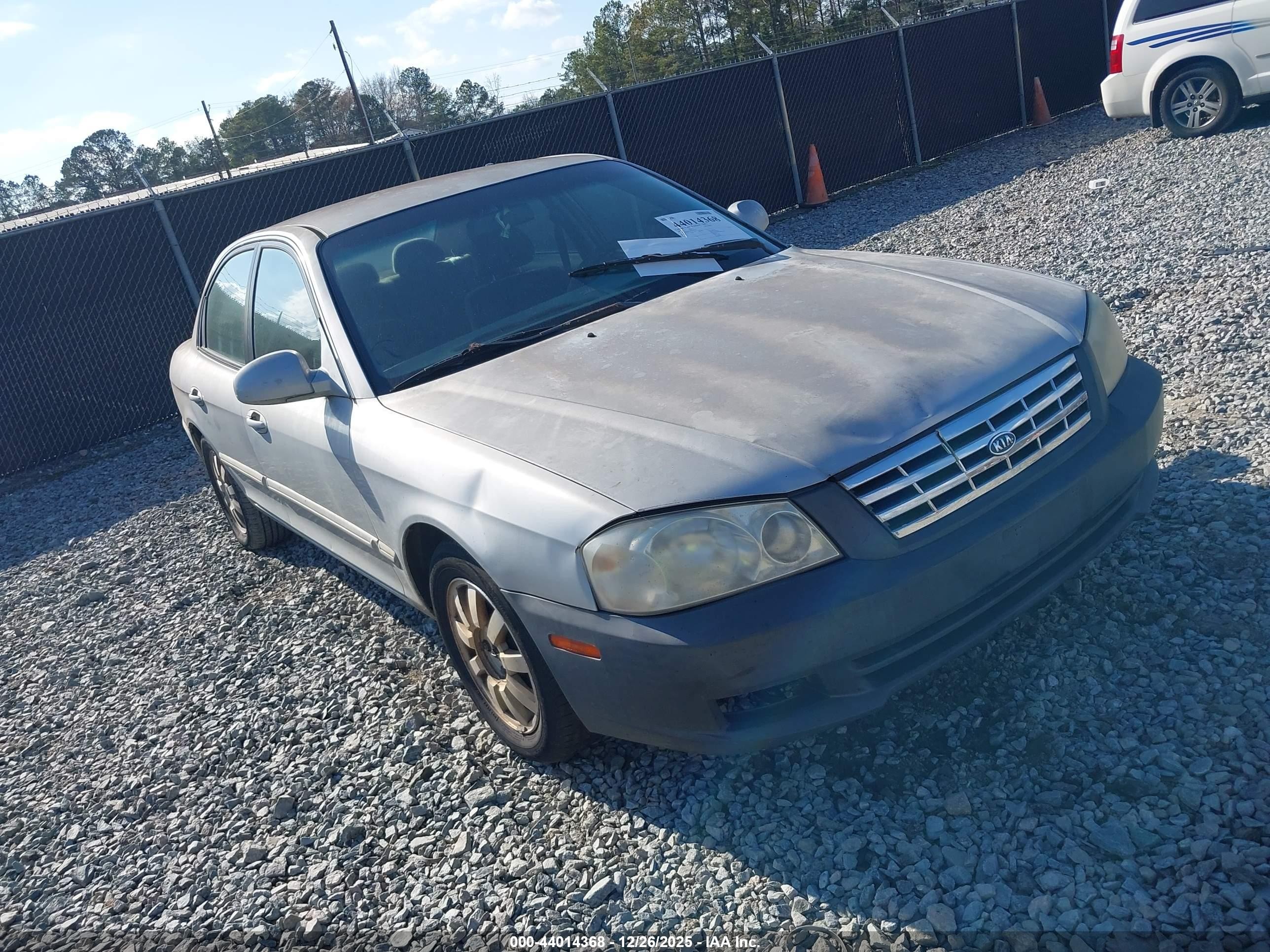 2002 Kia Optima Lx V6/se V6 Silver vin: KNAGD128125122770