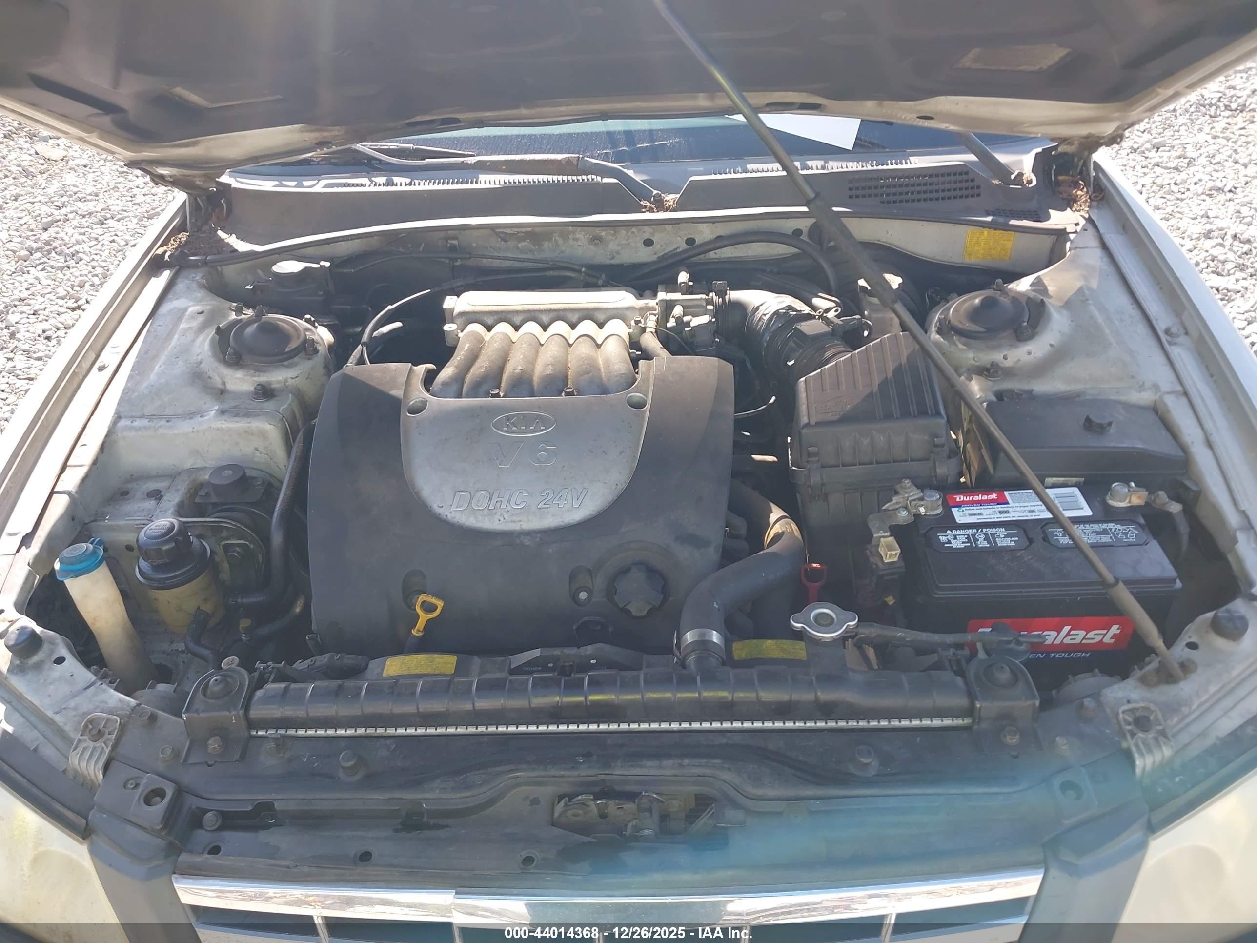 2002 Kia Optima Lx V6/se V6 Silver vin: KNAGD128125122770
