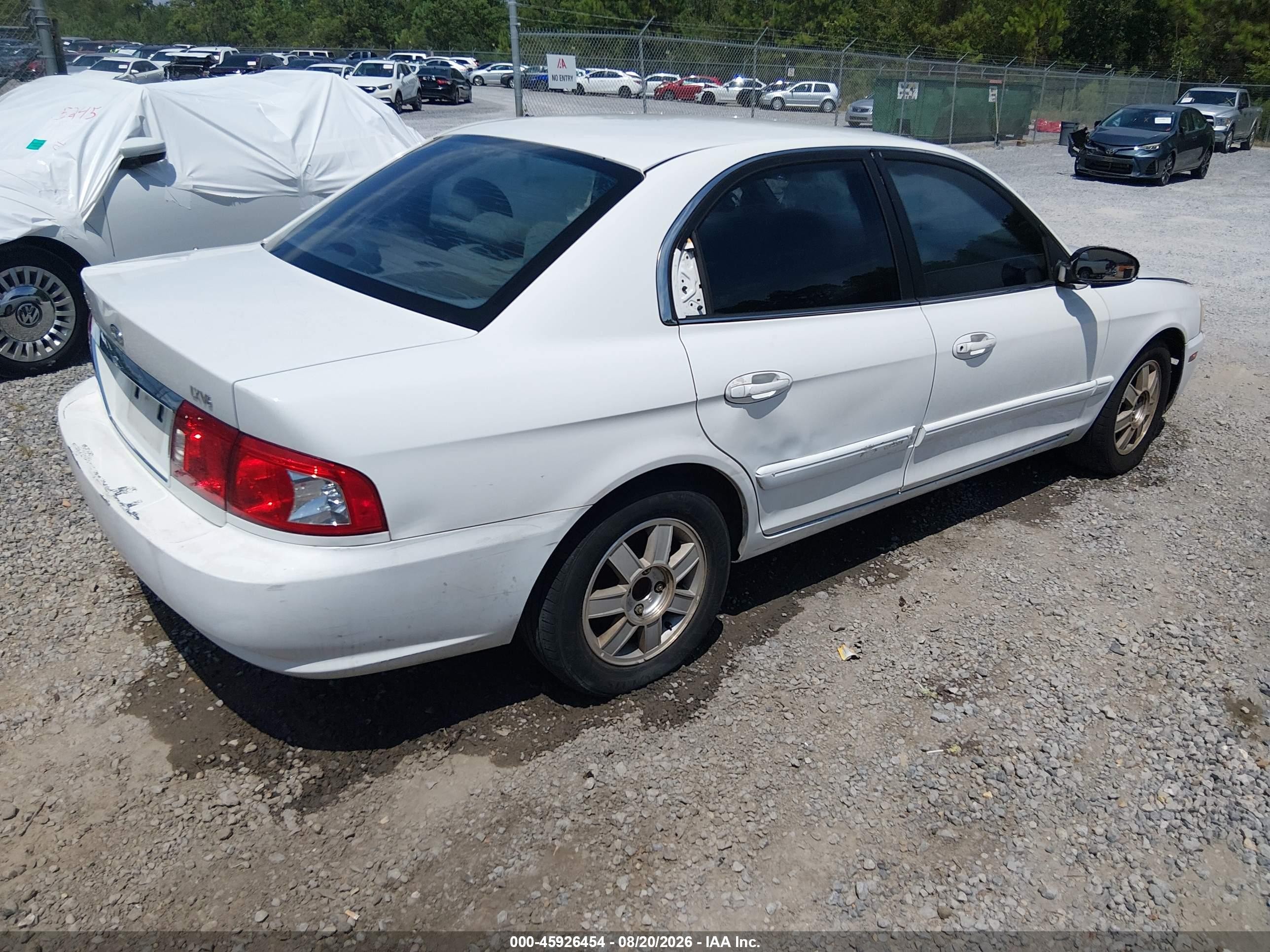 2003 Kia Optima Lx V6/se V6 White vin: KNAGD128135203611